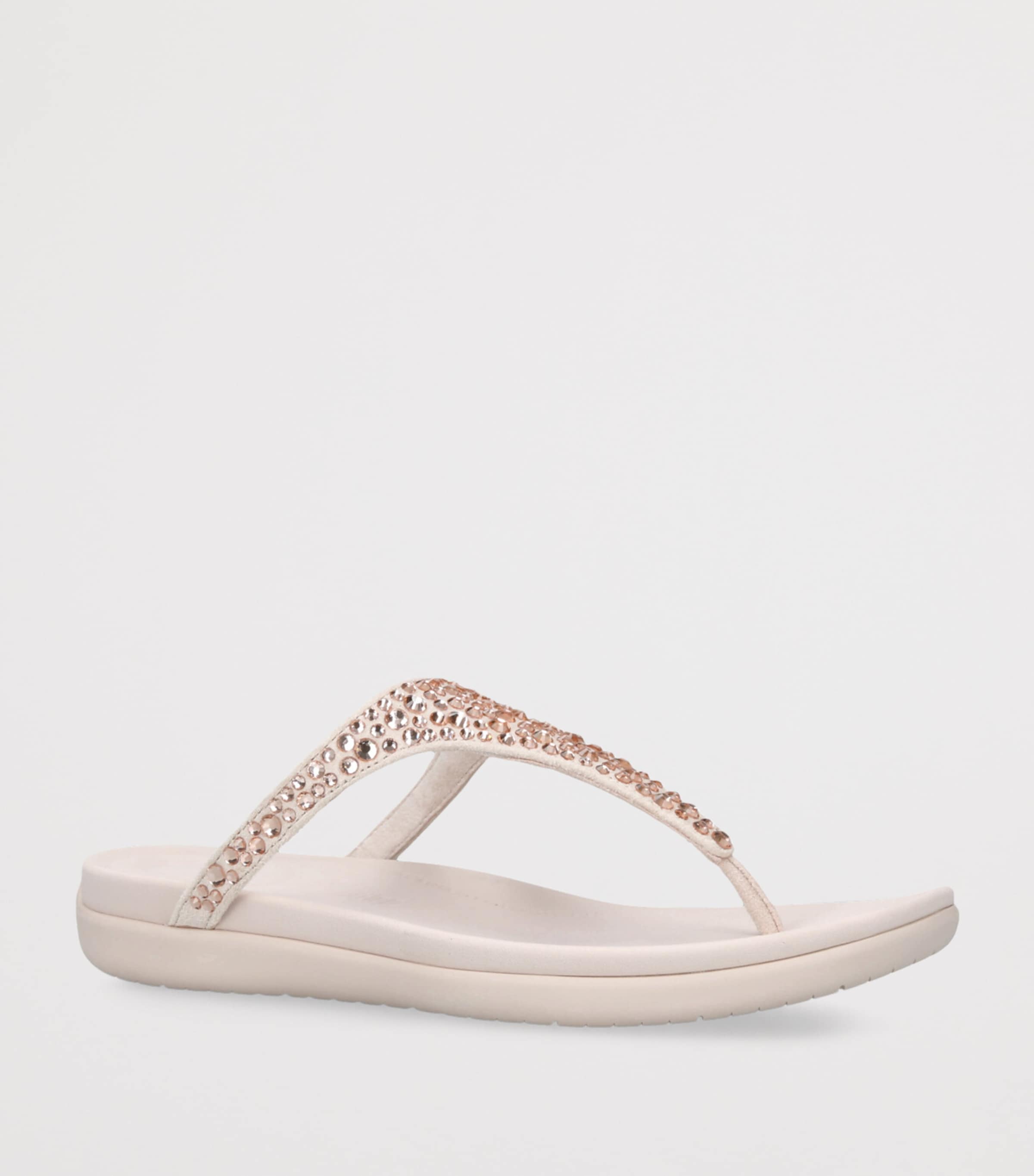 FitFlop Solay Crystal Flip Flops Pale Pink Image 3