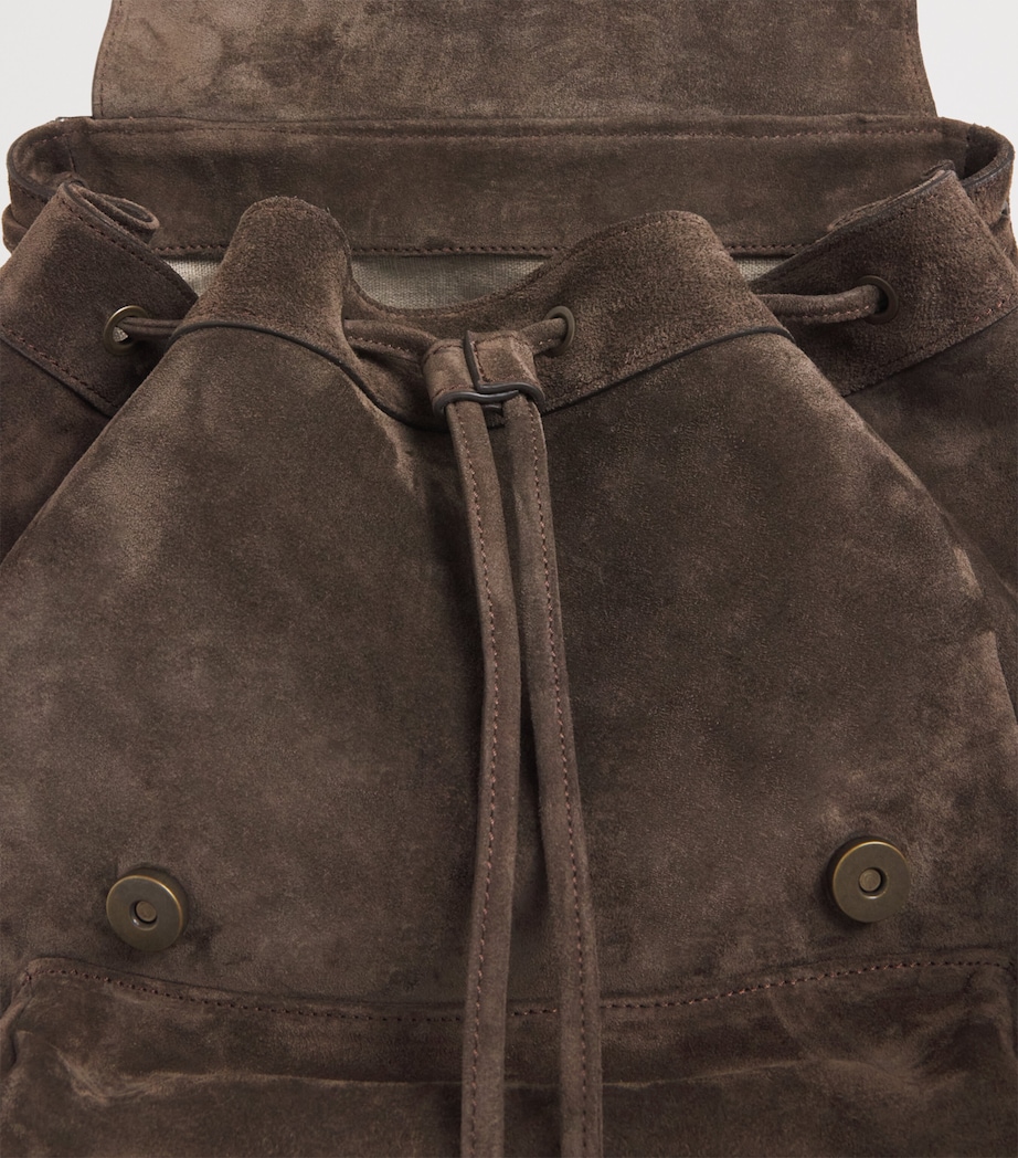 Officine Creative Suede Bostonian Backpack Pepe Image 6
