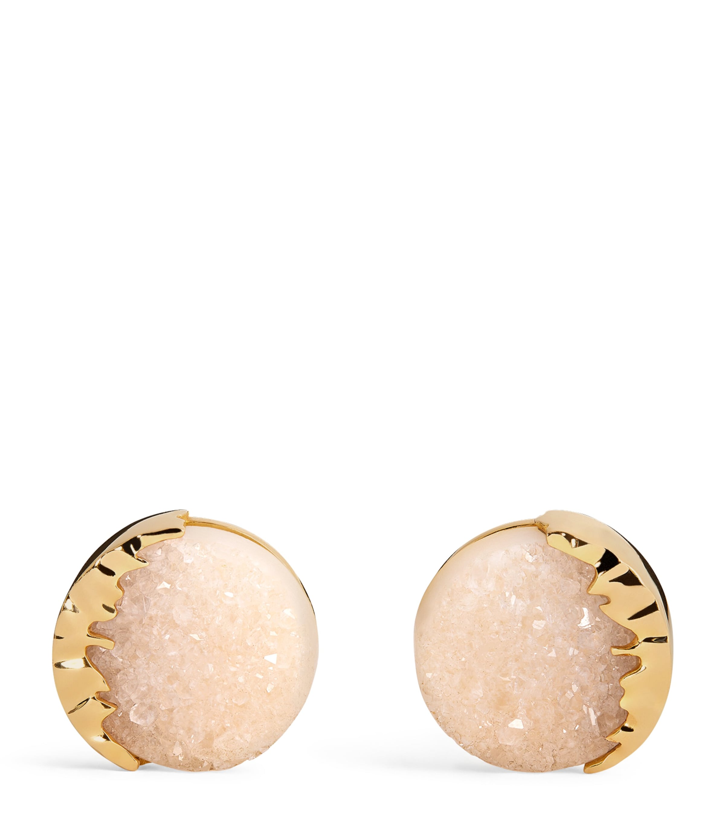 Tateossian Rose Gold And White Agate Cufflinks