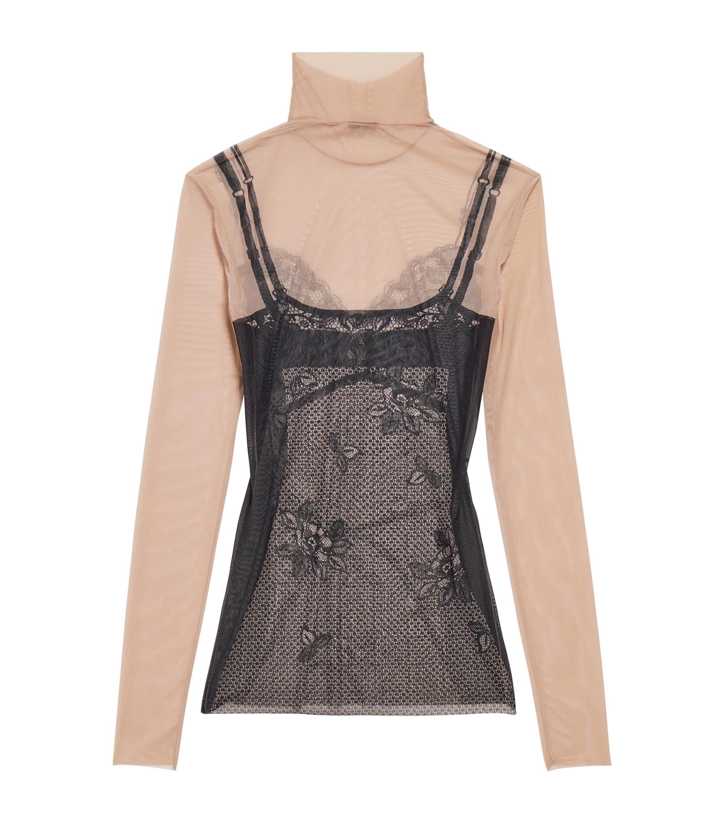 Tシャツ・カットソー Balenciaga Trompe Oeil Lingerie Top d26059cbc239fb145dd62a3ad16d5a