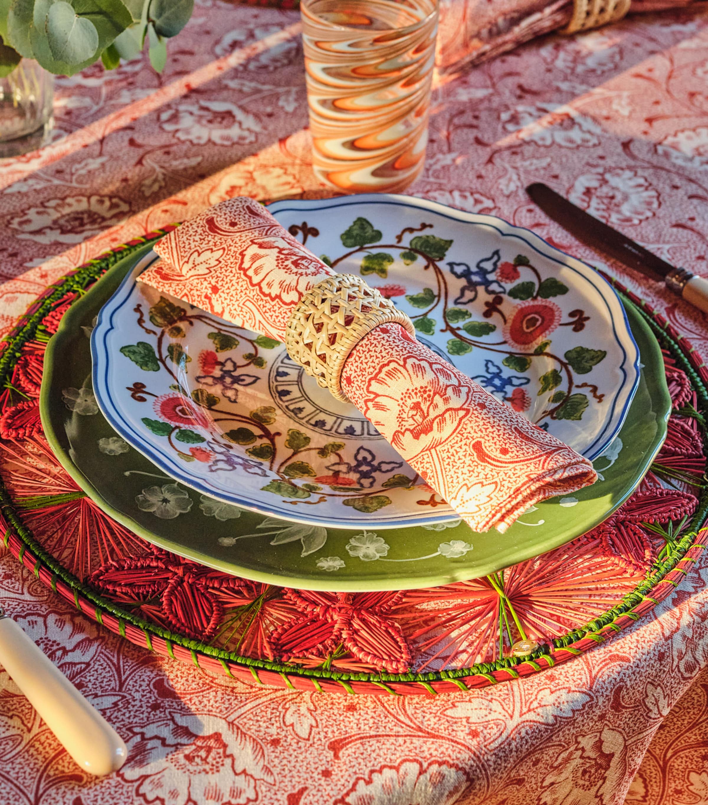 Set of 2 Rattan Sabbia Napkin Rings NATURAL Image 4