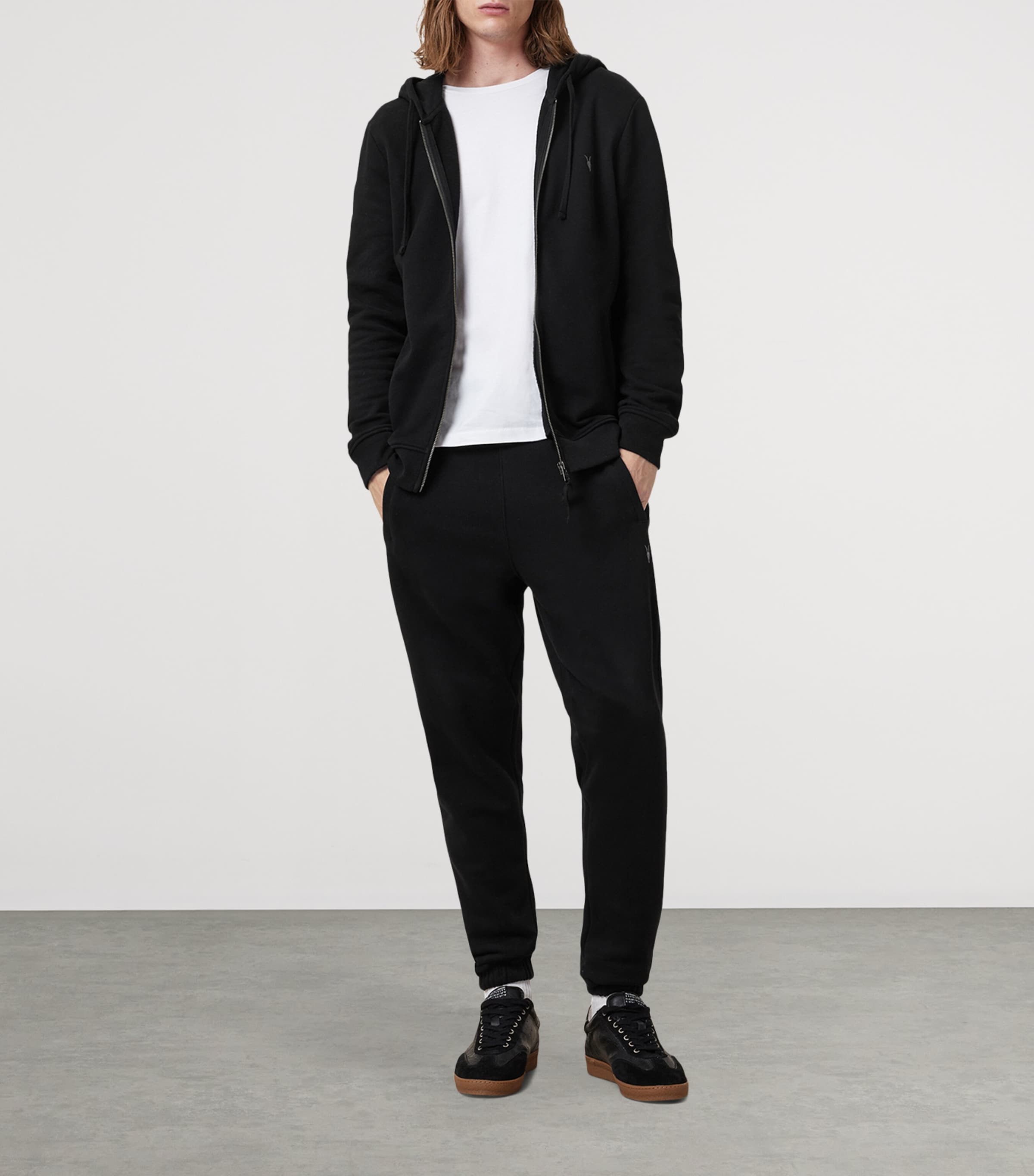 Raven Zip-Up Hoodie BLACK Image 3