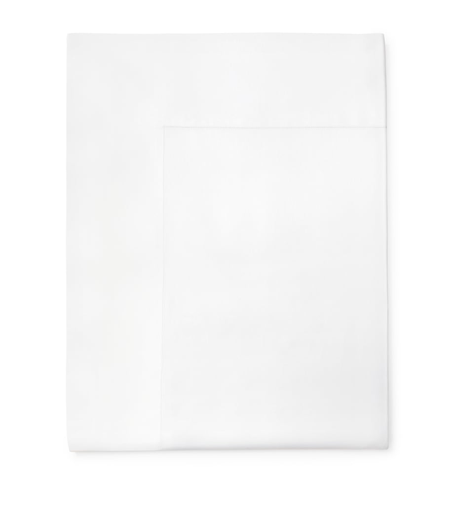Splendour Super-King Flat Sheet (300cm x 270cm) WHITE Image 1