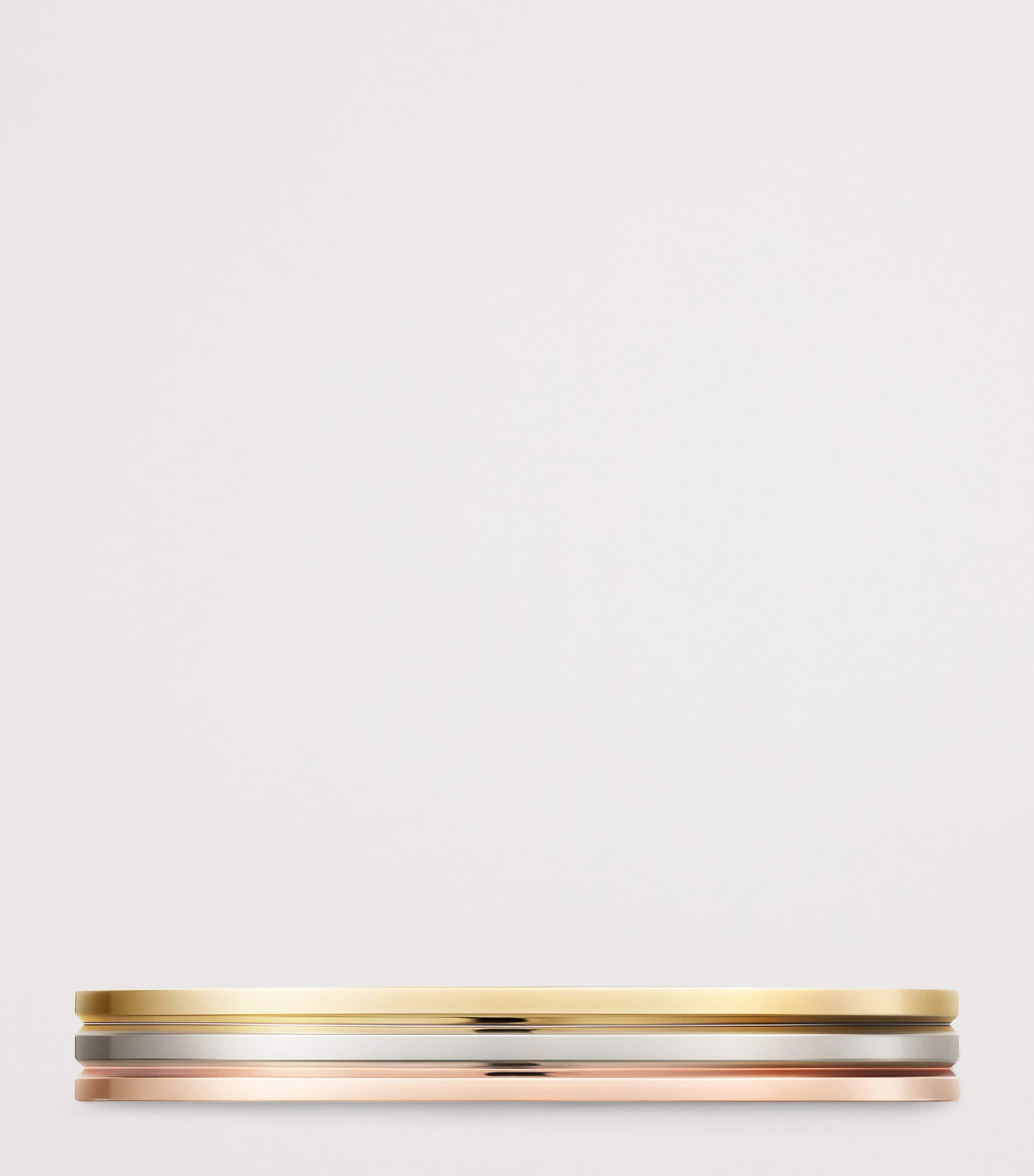 Cartier Yellow, White and Rose Gold Vendôme Louis Cartier Wedding Band White Yel Rose Gold Image 5