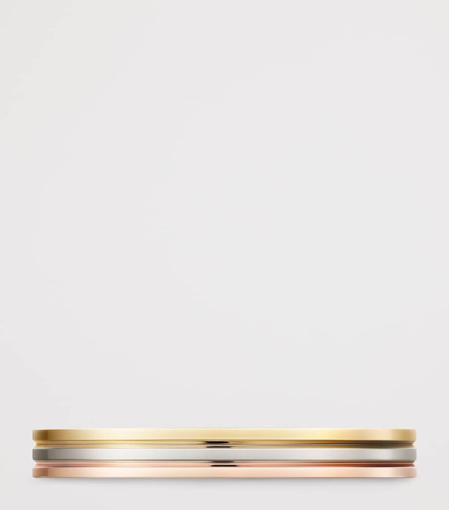 Cartier Yellow, White and Rose Gold Vendôme Louis Cartier Wedding Band White Yel Rose Gold Image 5