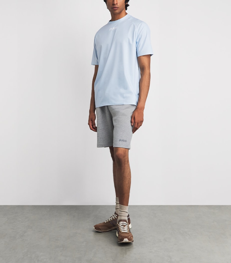 Pulco Studios Mens Relaxed Shorts Grey Marl Image 2