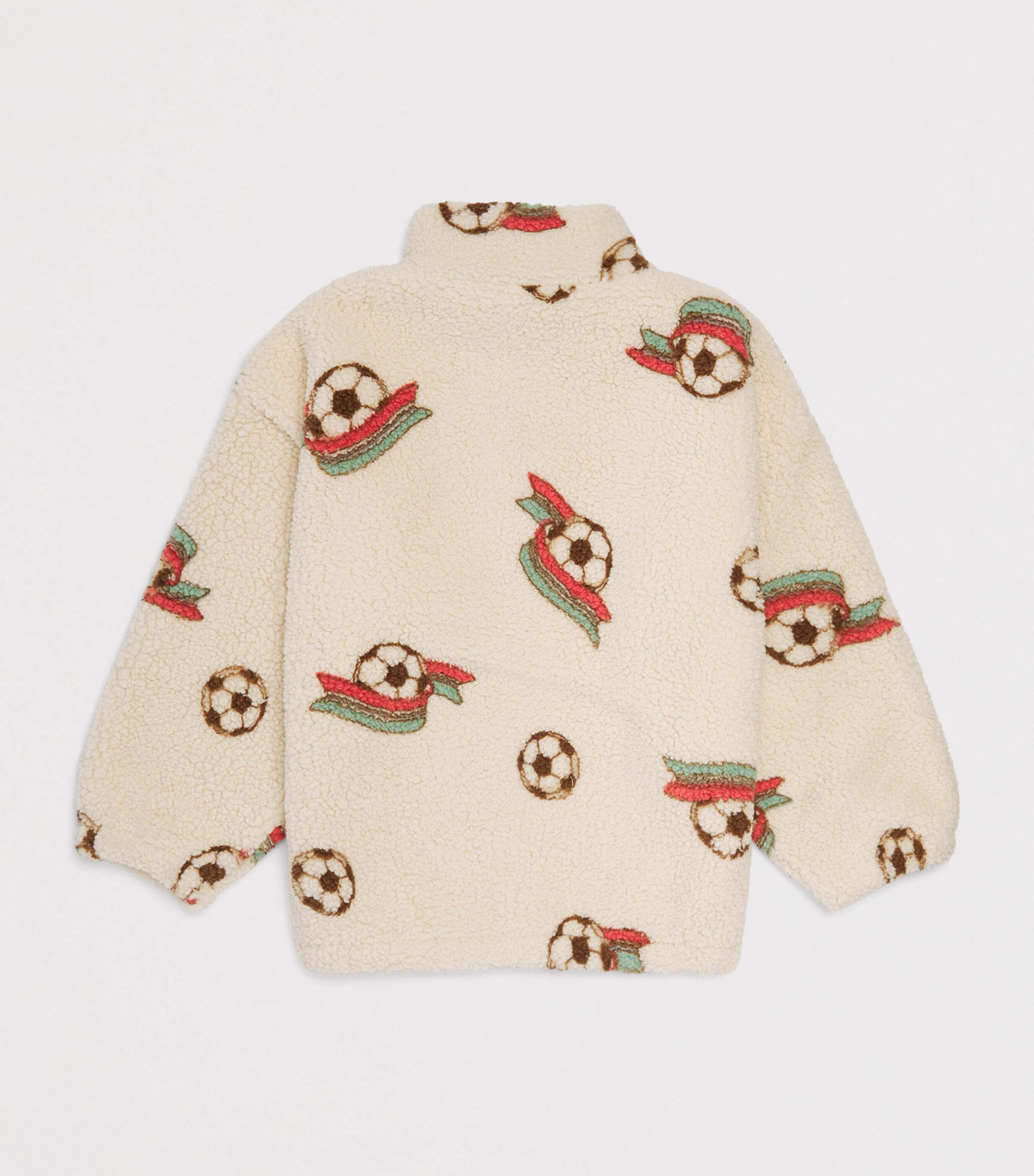KONGES SLOJD Fleece Jody Teddy Half-Zip Jacket (9 Months-10 Years) It Image 2