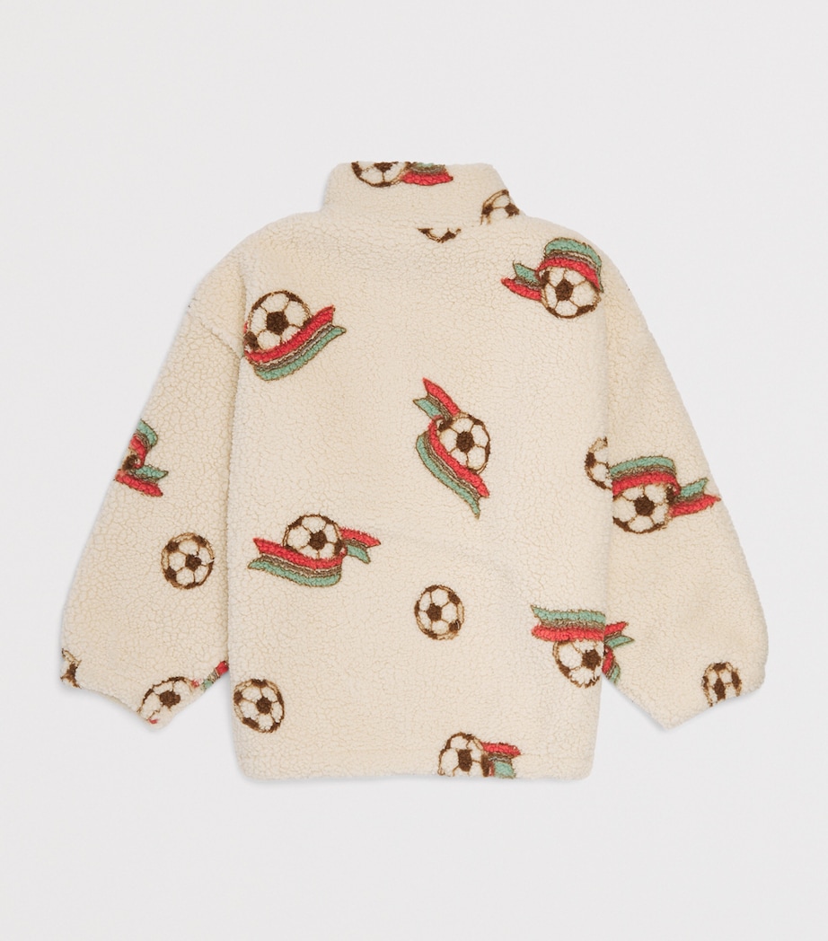 KONGES SLOJD Fleece Jody Teddy Half-Zip Jacket (9 Months-10 Years) It Image 2