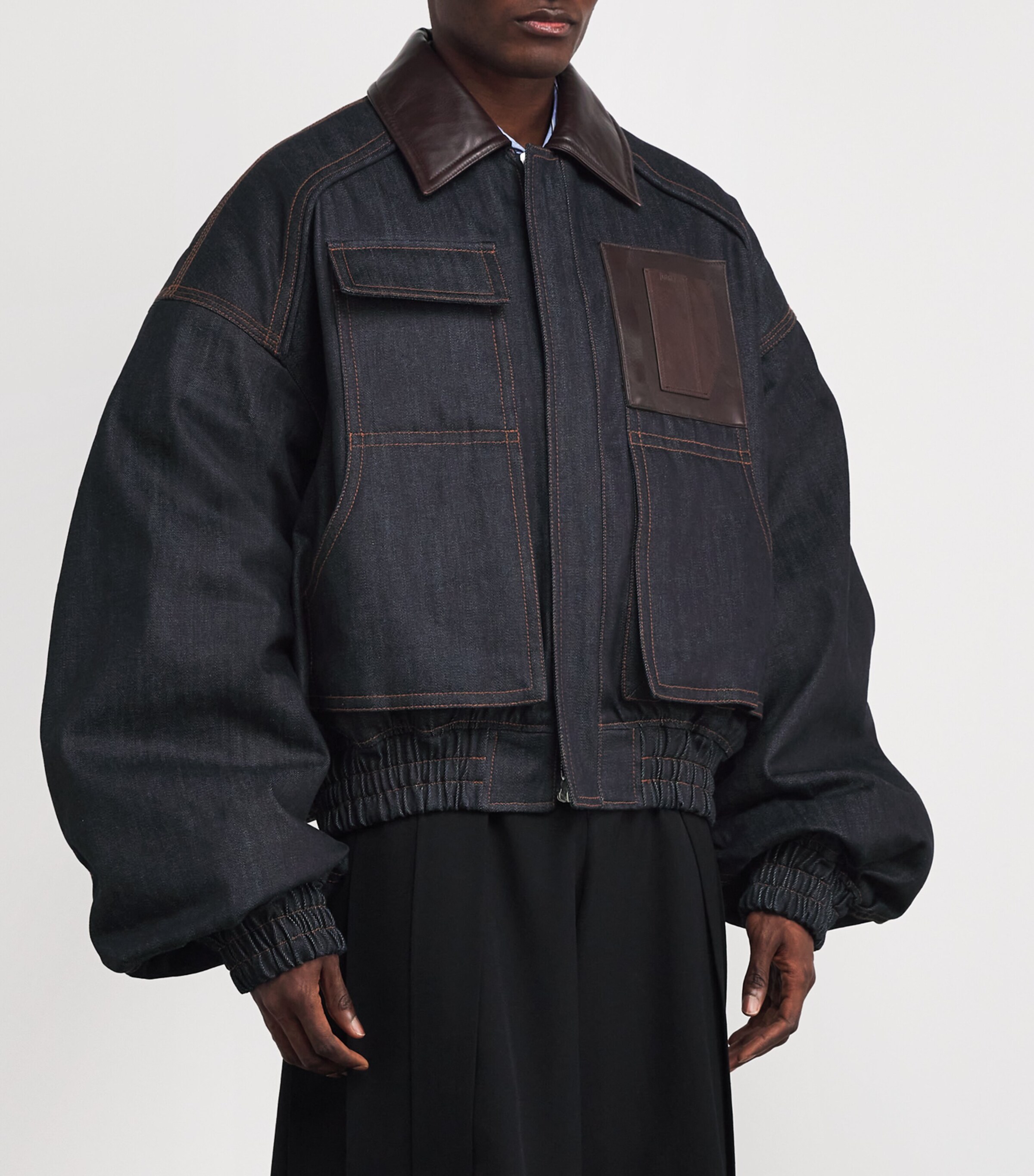 Denim MA-1 Jacket BLUE P Image 3