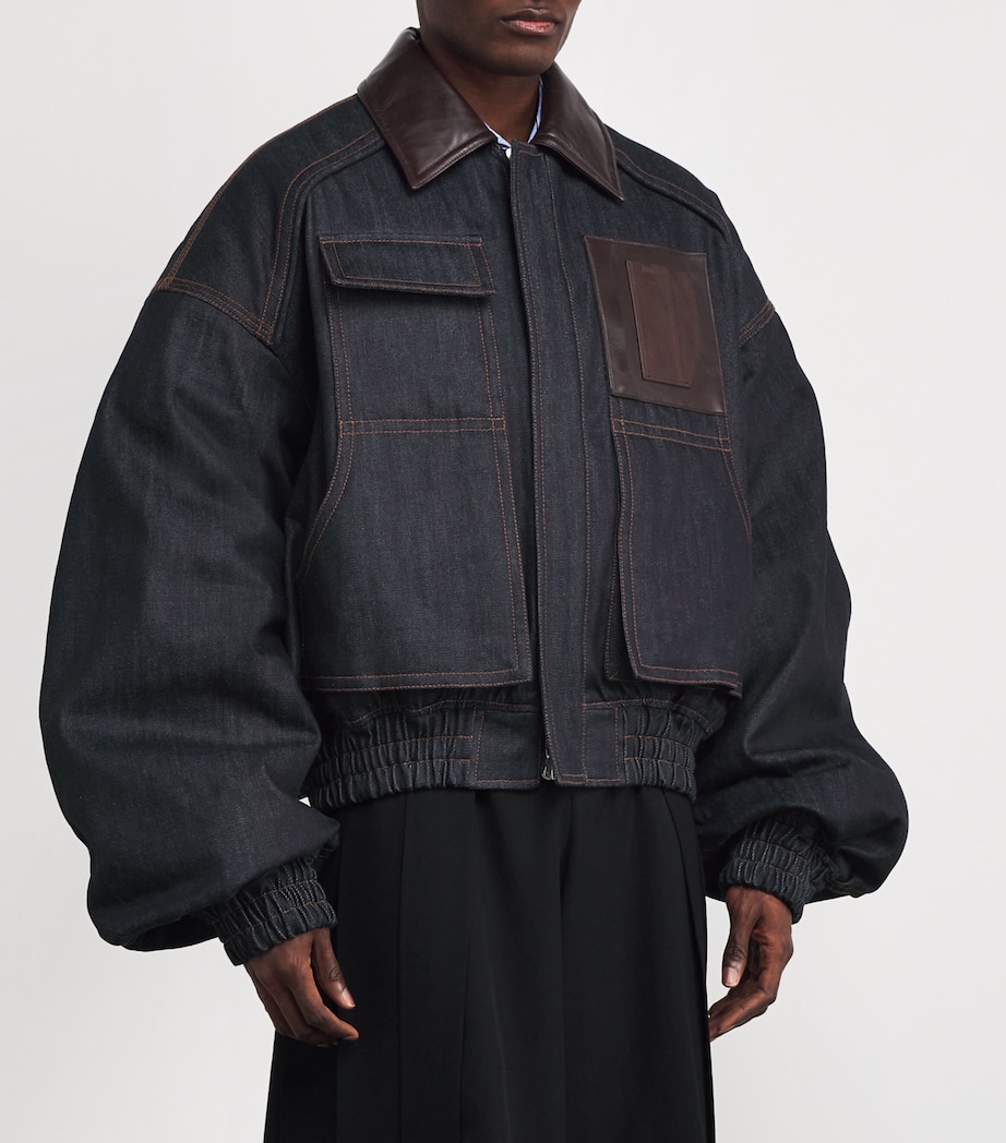 Denim MA-1 Jacket BLUE P Image 3