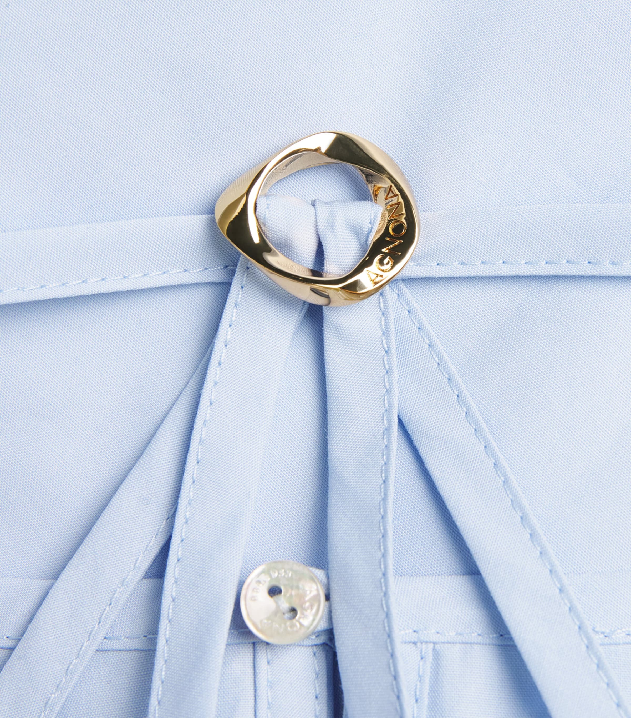 Cotton Maxi Dress A27 LIGHT BLUE - CLOUD Image 5