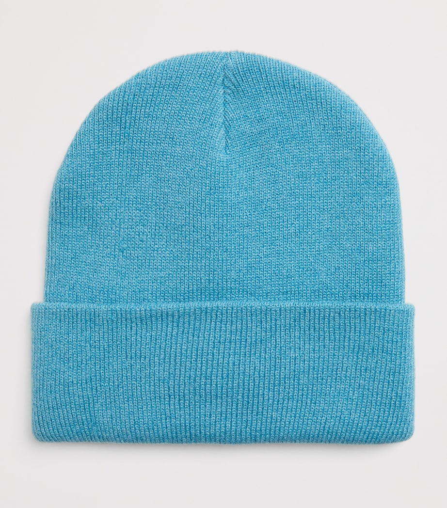 Knitted Logo Beanie BLUE Image 2