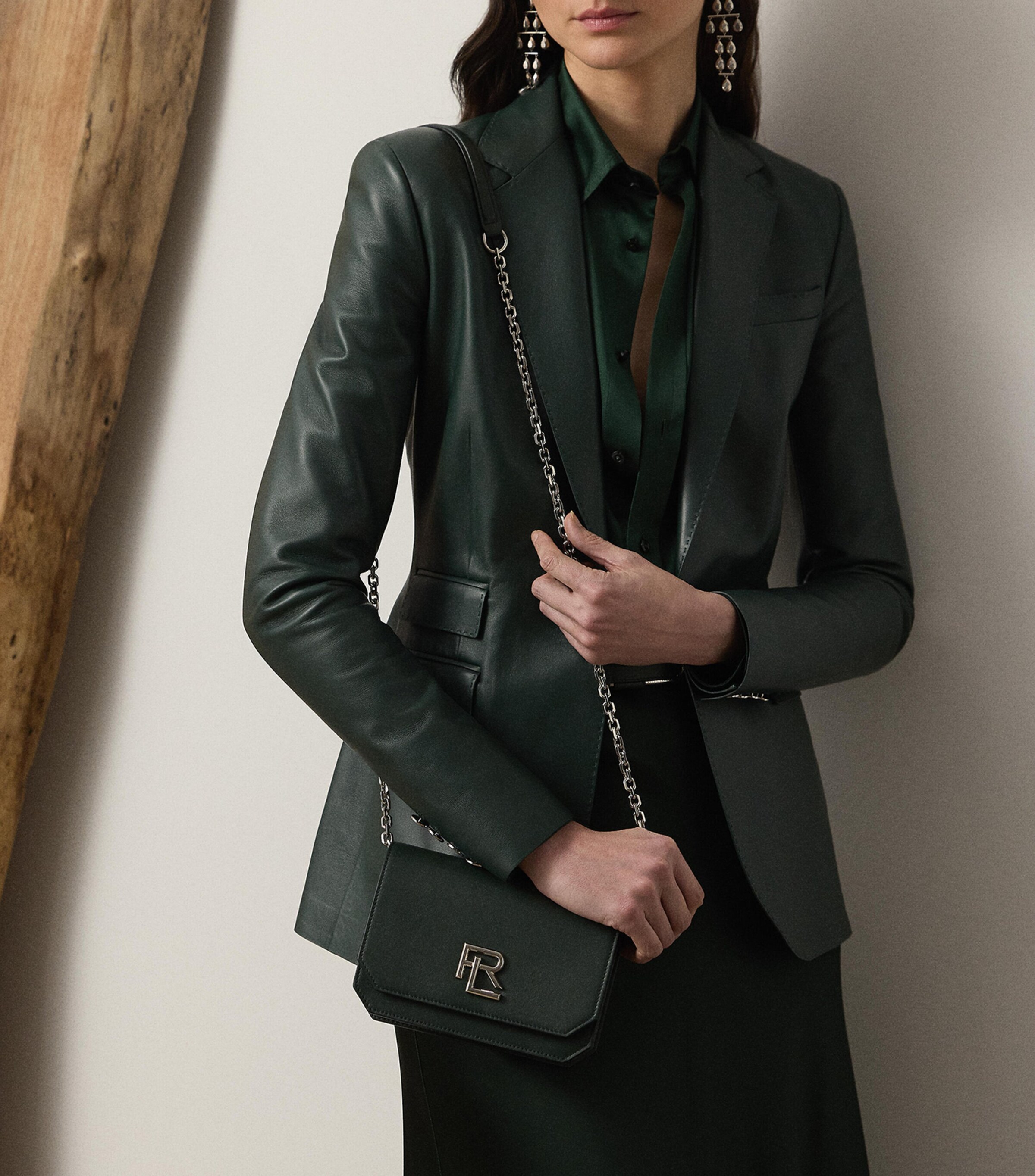 Mini Leather RL 888 Cross-Body Bag REGENT GREEN Image 5