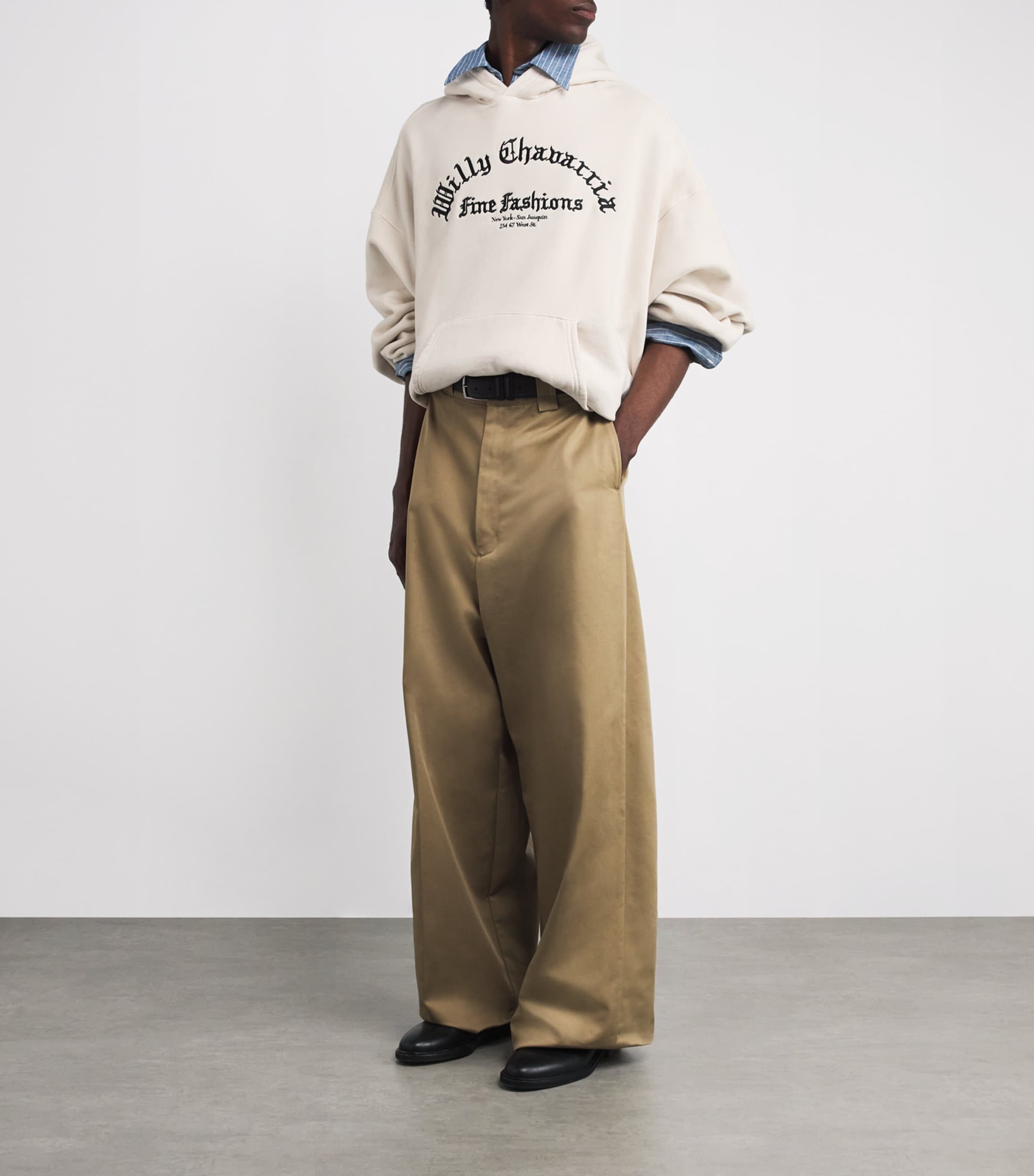 Cotton Logo Hoodie WHITE Image 2