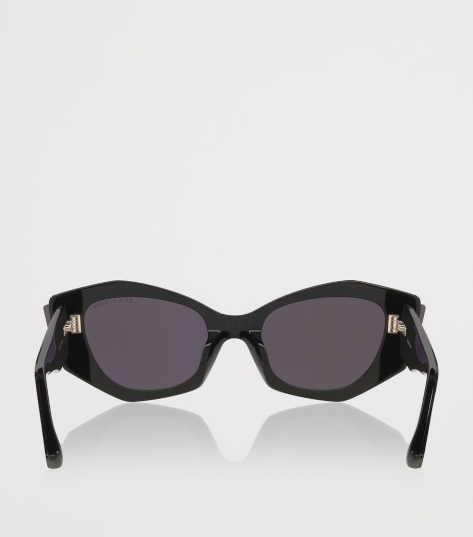 DITA Aloure Angular Cat Eye Sunglasses Black Image 4