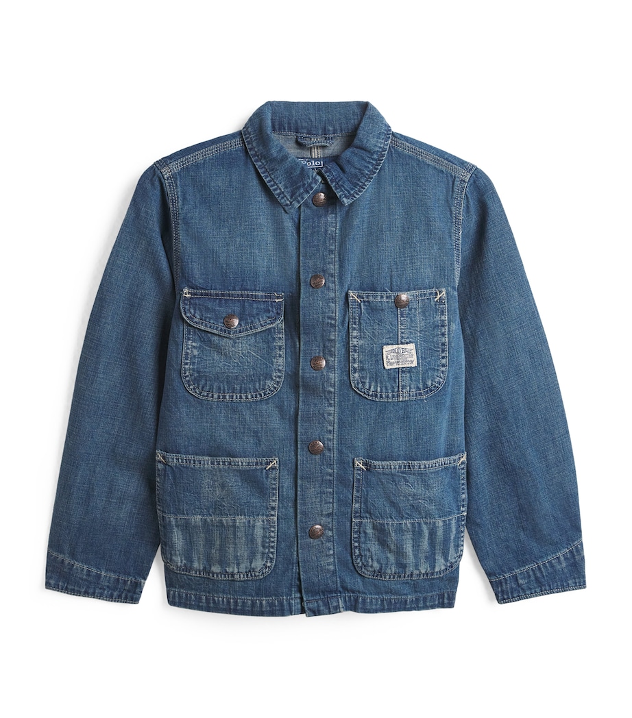 Ralph Lauren Kids Denim Heritage Jacket (6-14 Years) Blue Image 1