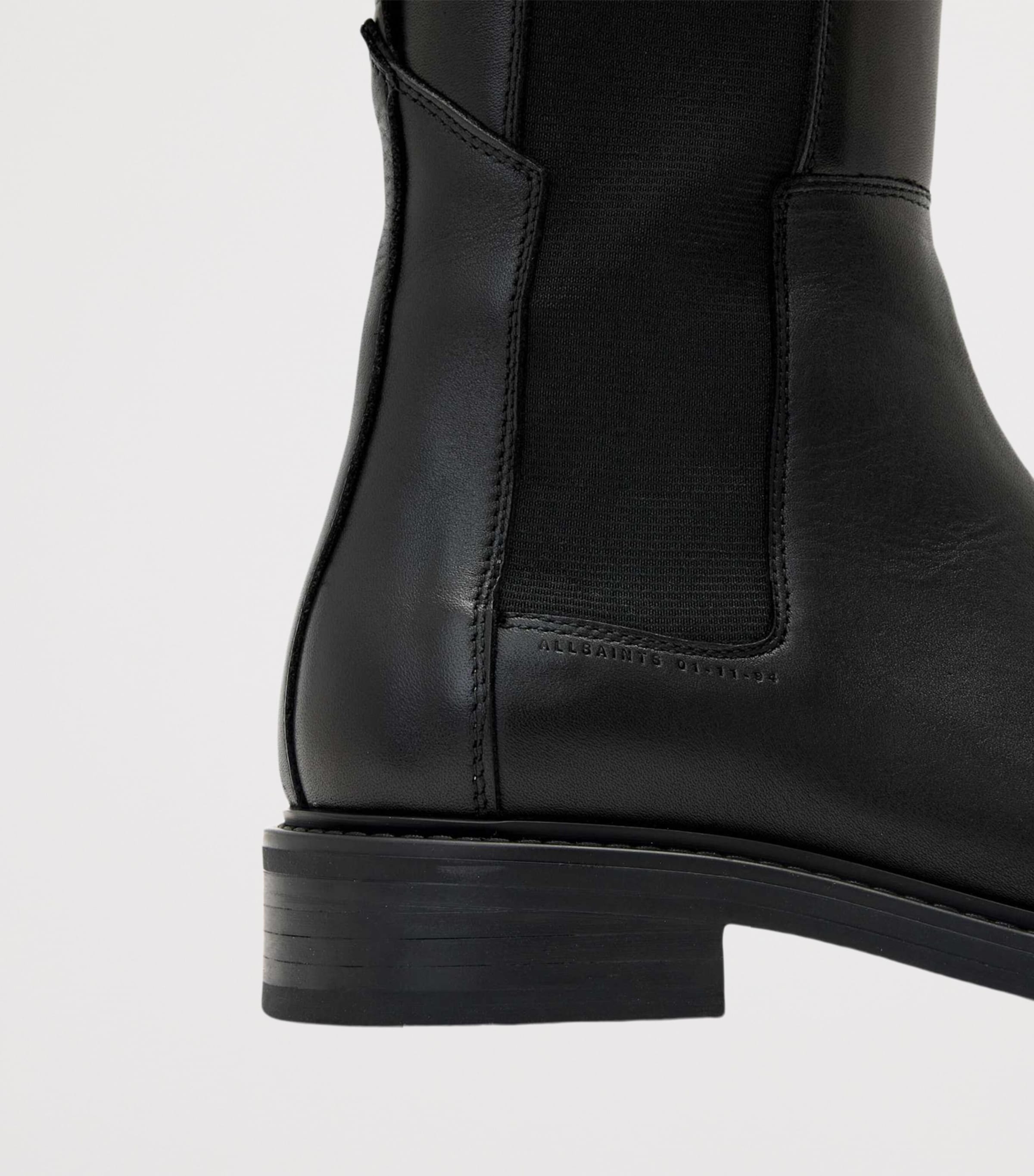 AllSaints Leather Bales Boots Black Image 4