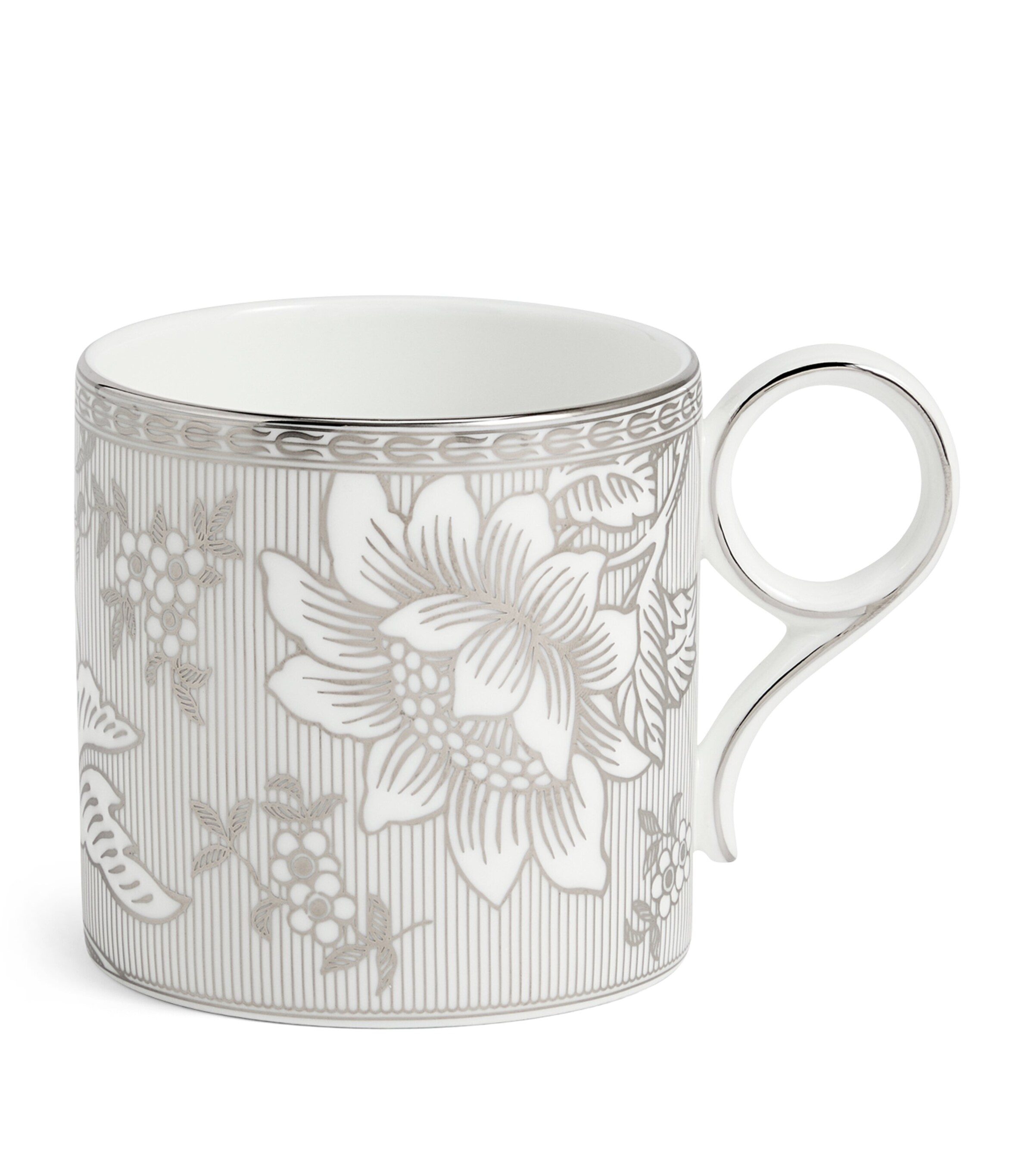 Bone China Silver Tonquin Mug (330ml) SILVER Image 6