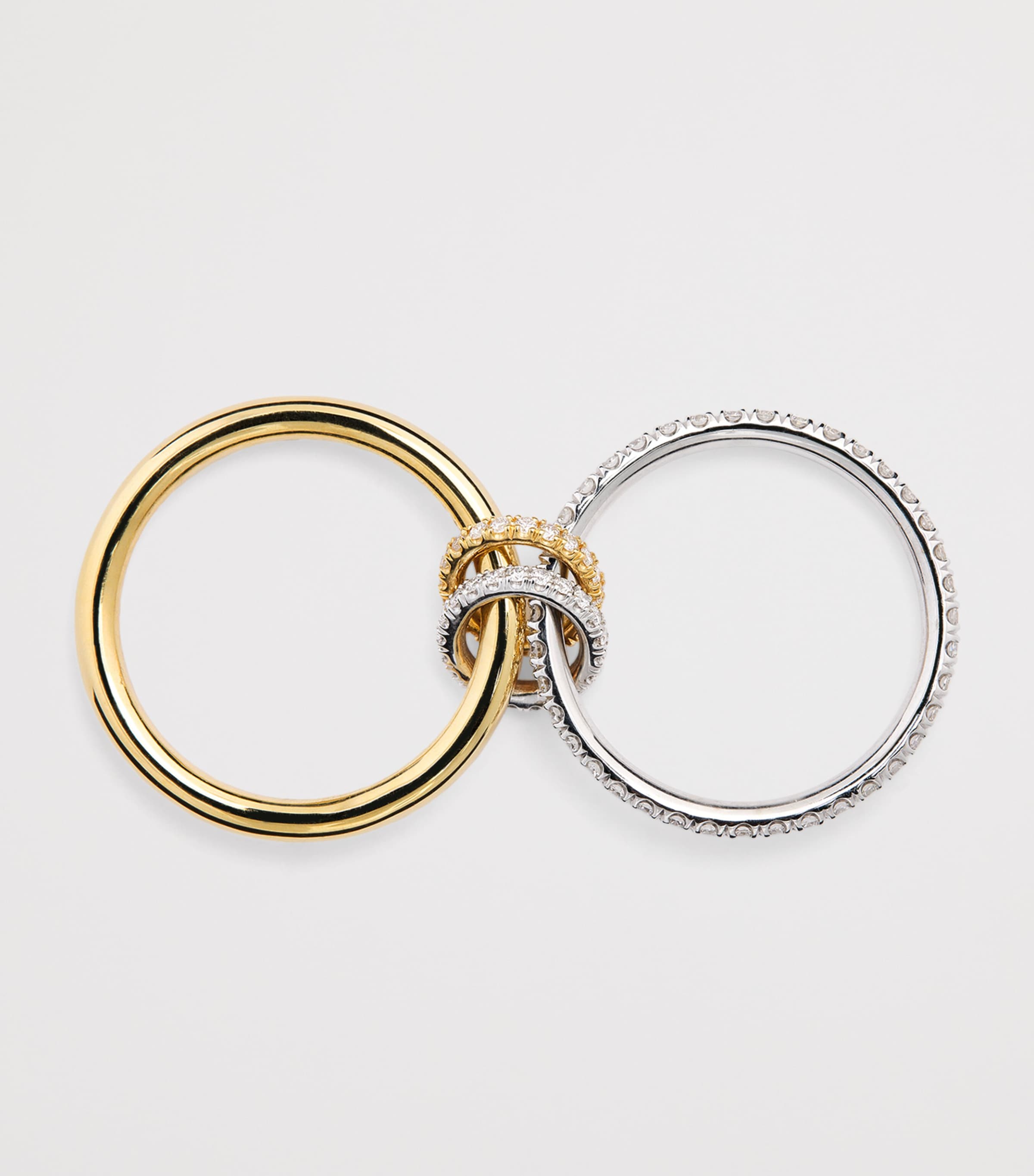 Yellow Gold, White Gold and Diamond Ceres Ring YELLOW GOLD Image 3