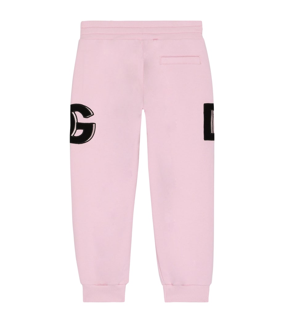 Dolce&Gabbana Kids Cotton Sweatpants (2-6 Years) Pill Rose Image 2