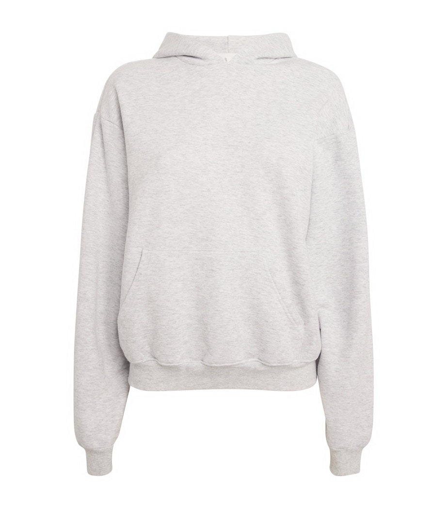 Skims Womens Fleece Classic Hoodie Light Heather Grey Image 1
