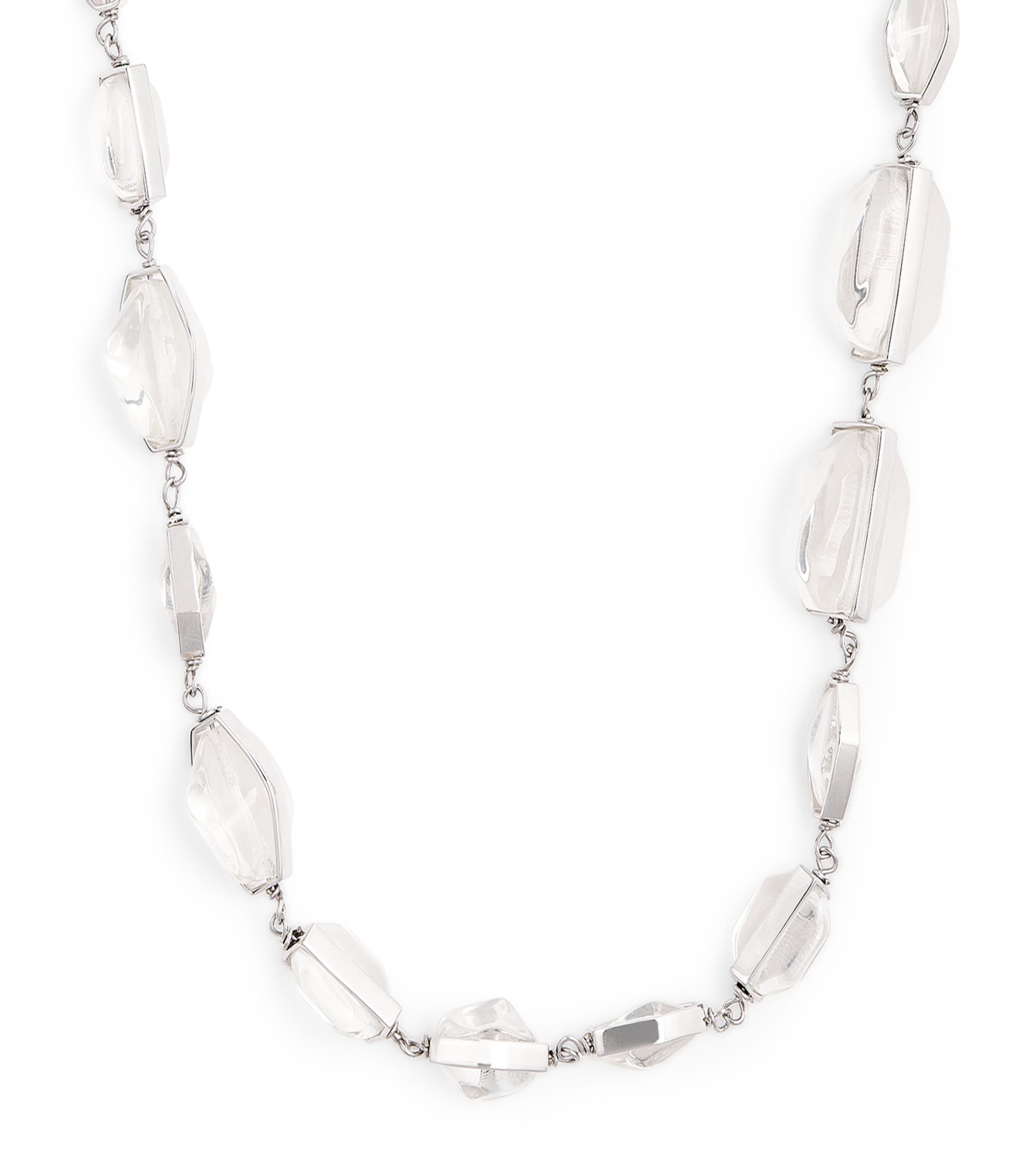Jil Sander Silver-Tone Crystal Necklace | Fashion Jewellery | Necklaces | Designers | Jil Sander