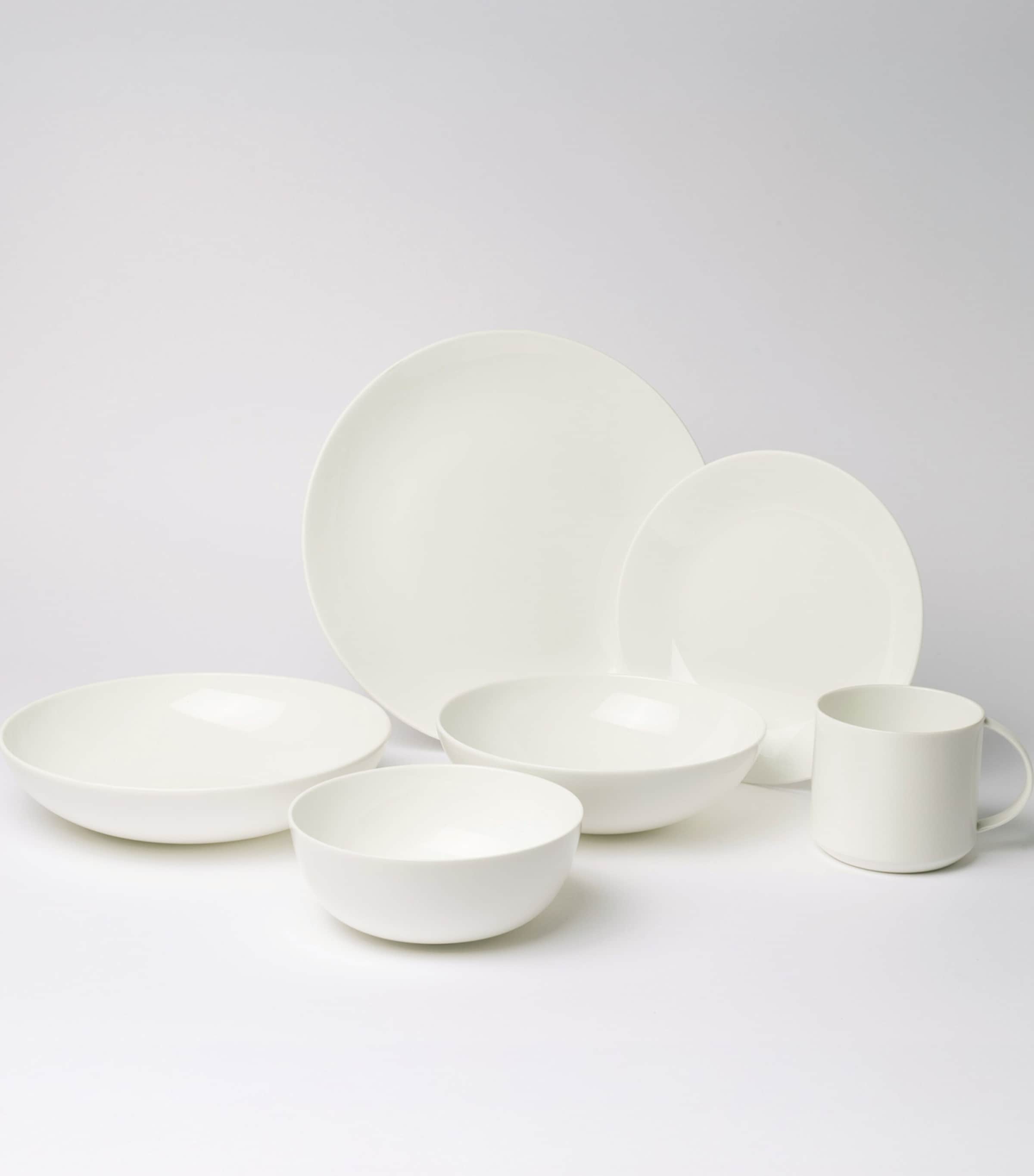 The Conran Shop Arc Bone China Side Plate (21cm) White Image 4