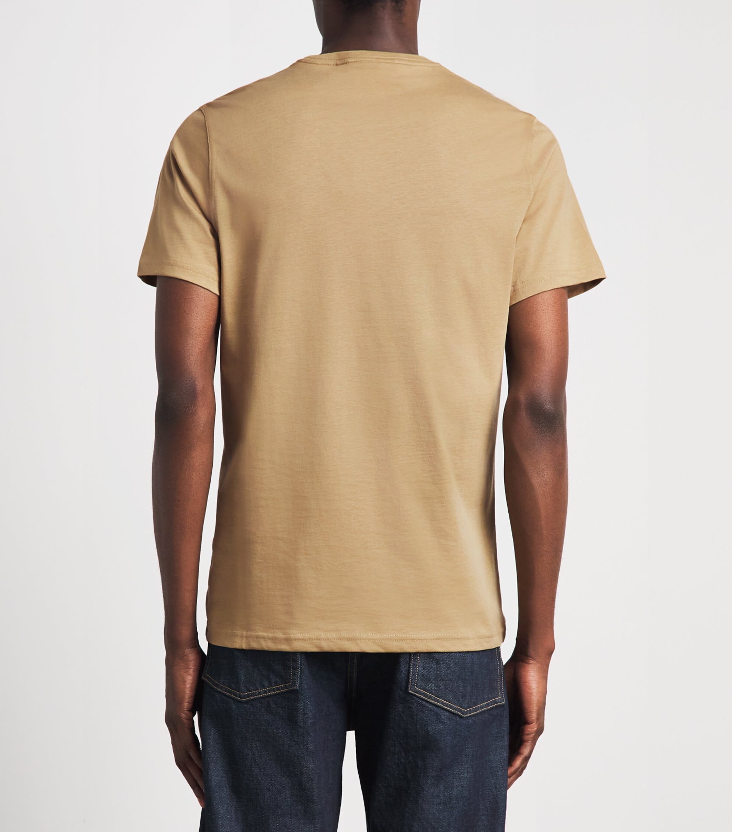 Barbour Mens Cotton Script Graphic T-Shirt Stone Image 5