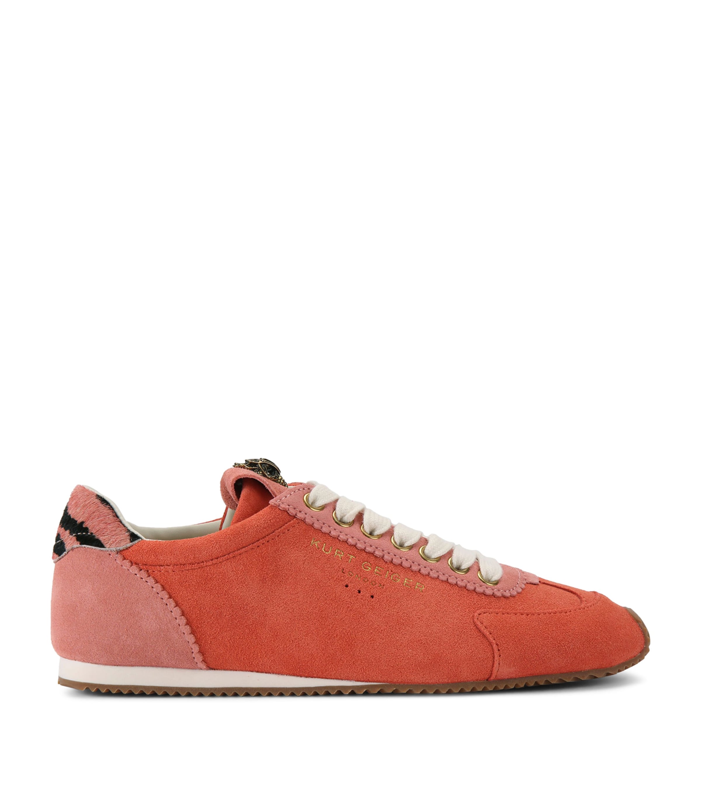 Kurt Geiger London Suede Islington Sneakers Orange Image 1