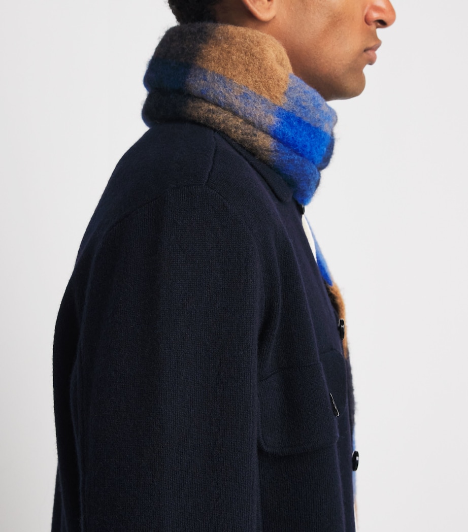 Allude Mens Virgin Wool-Cashmere Overshirt Image 3