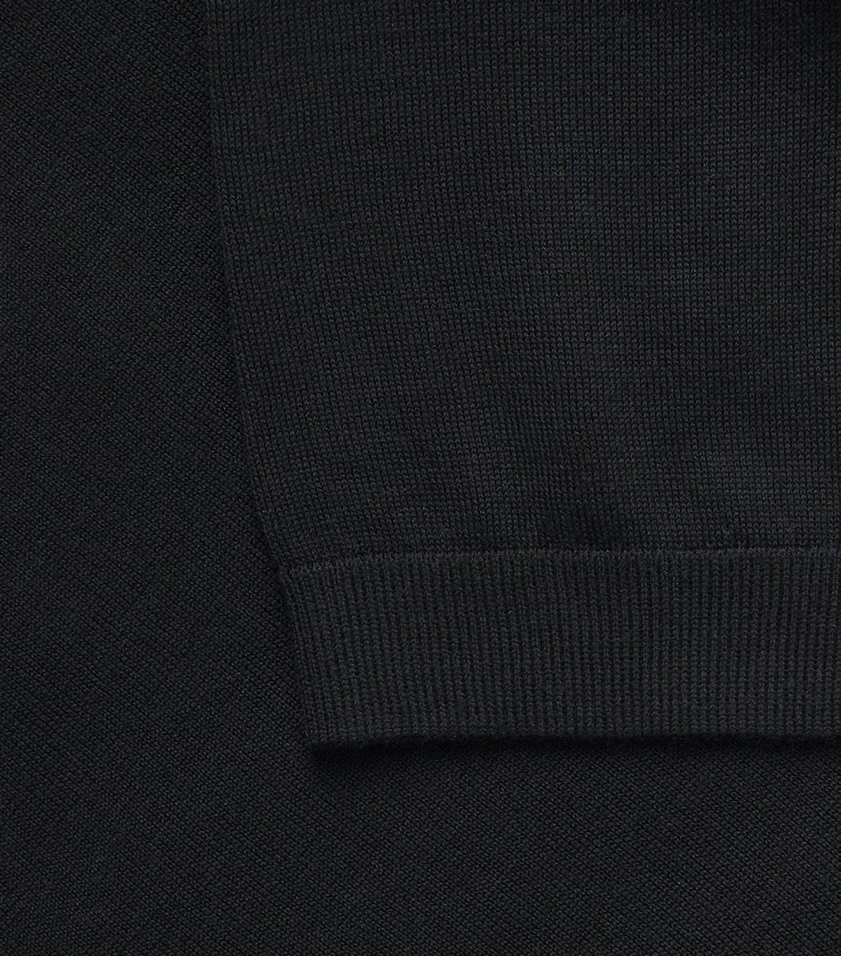 Almada Label Womens Wool-Silk-Cashmere Paloma T-Shirt Black Image 6