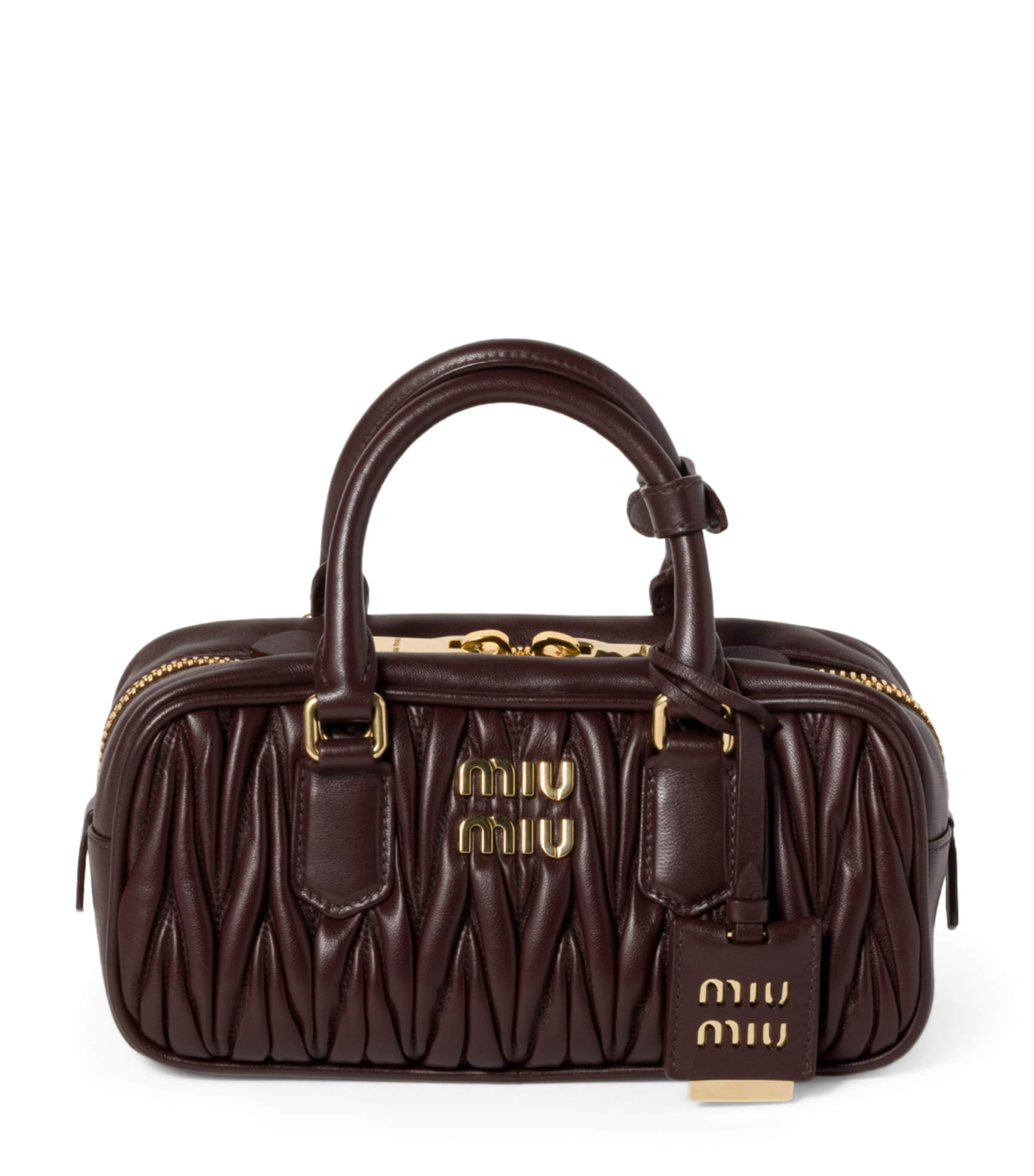 Matelassé Leather Arcadie Top-Handle Bag F0NBL Image 1