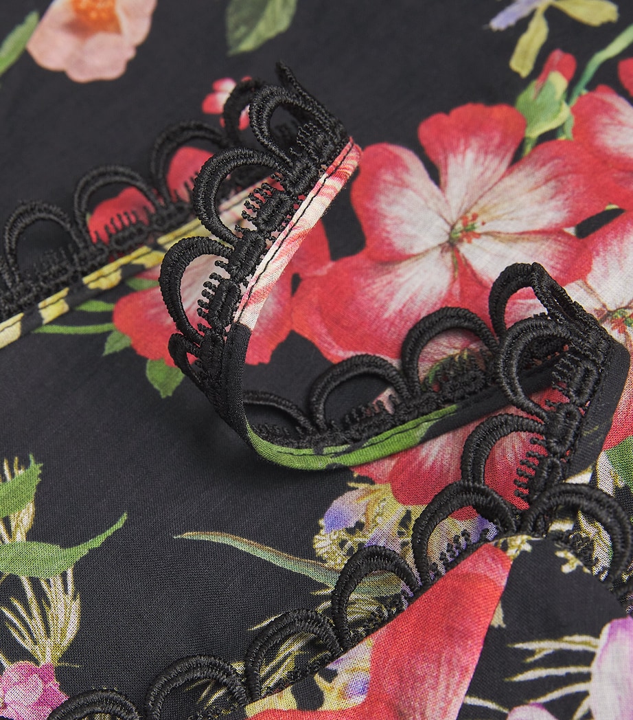 Floral Iraso Midi Dress BLACK BOTANICAL Image 4