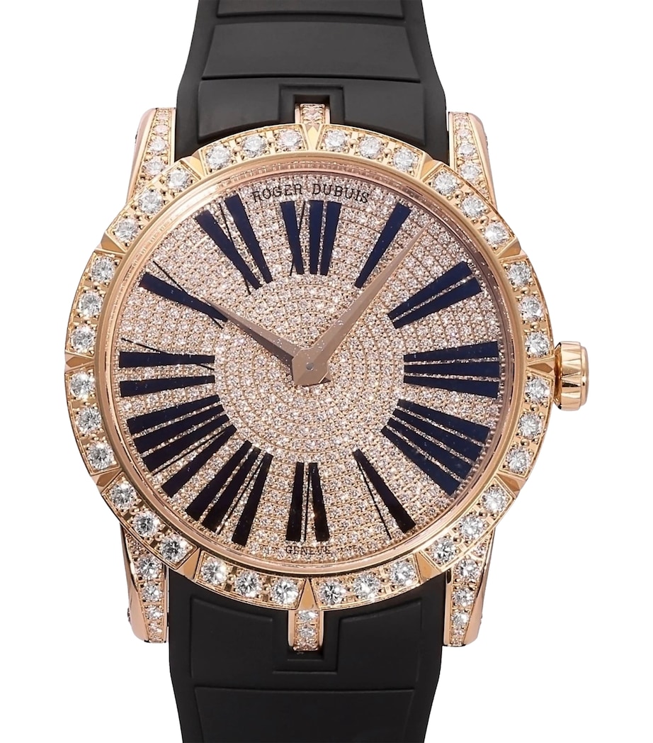 Roger Dubuis Pink Gold and Diamond Excalibur Watch 45mm Rose Gold Image 1