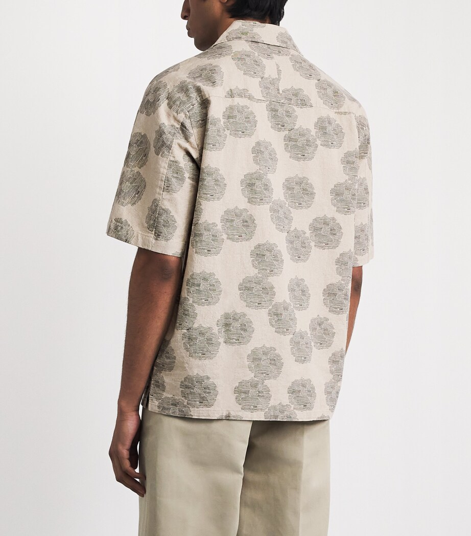 NN07 Mens Linen-Organic Cotton Ole Shirt Oatmeal Image 5