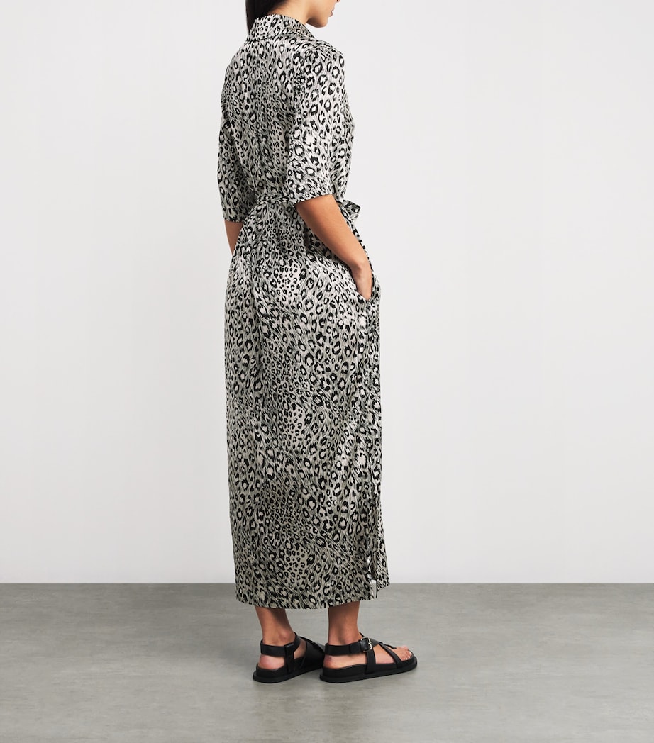 Silk-Blend Shirt Dress 950 LEO/LEO Image 3