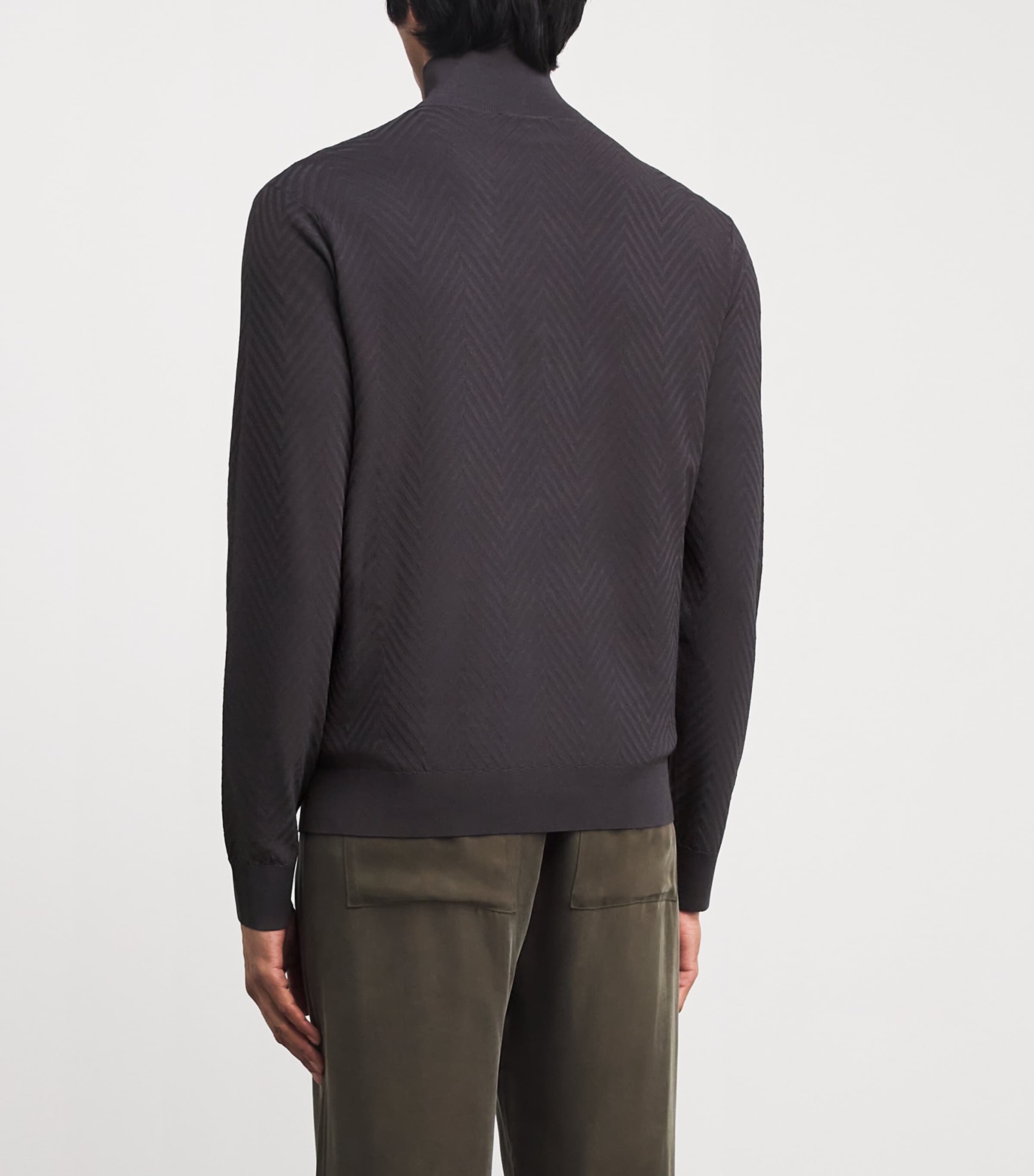 Icon Chevron Zip Cardigan U8168 Image 4