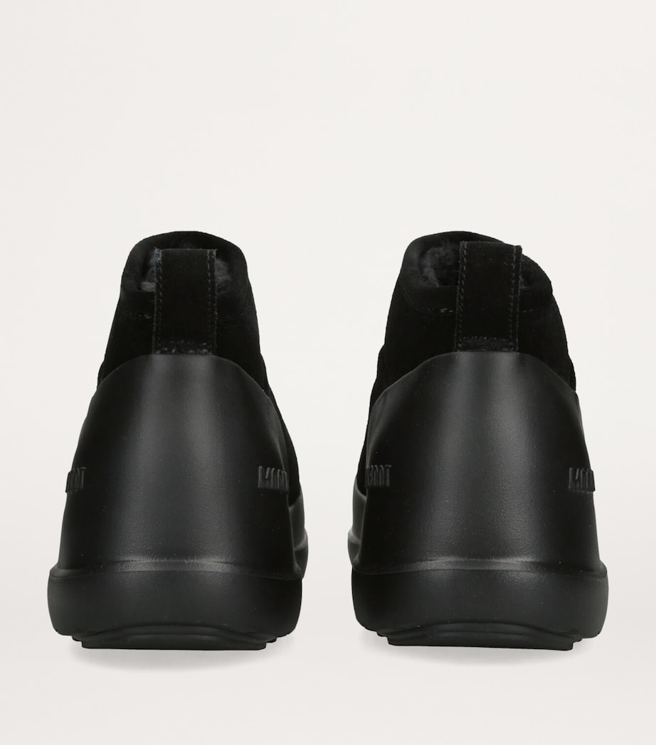 Suede Luna Low Boots BLACK Image 2