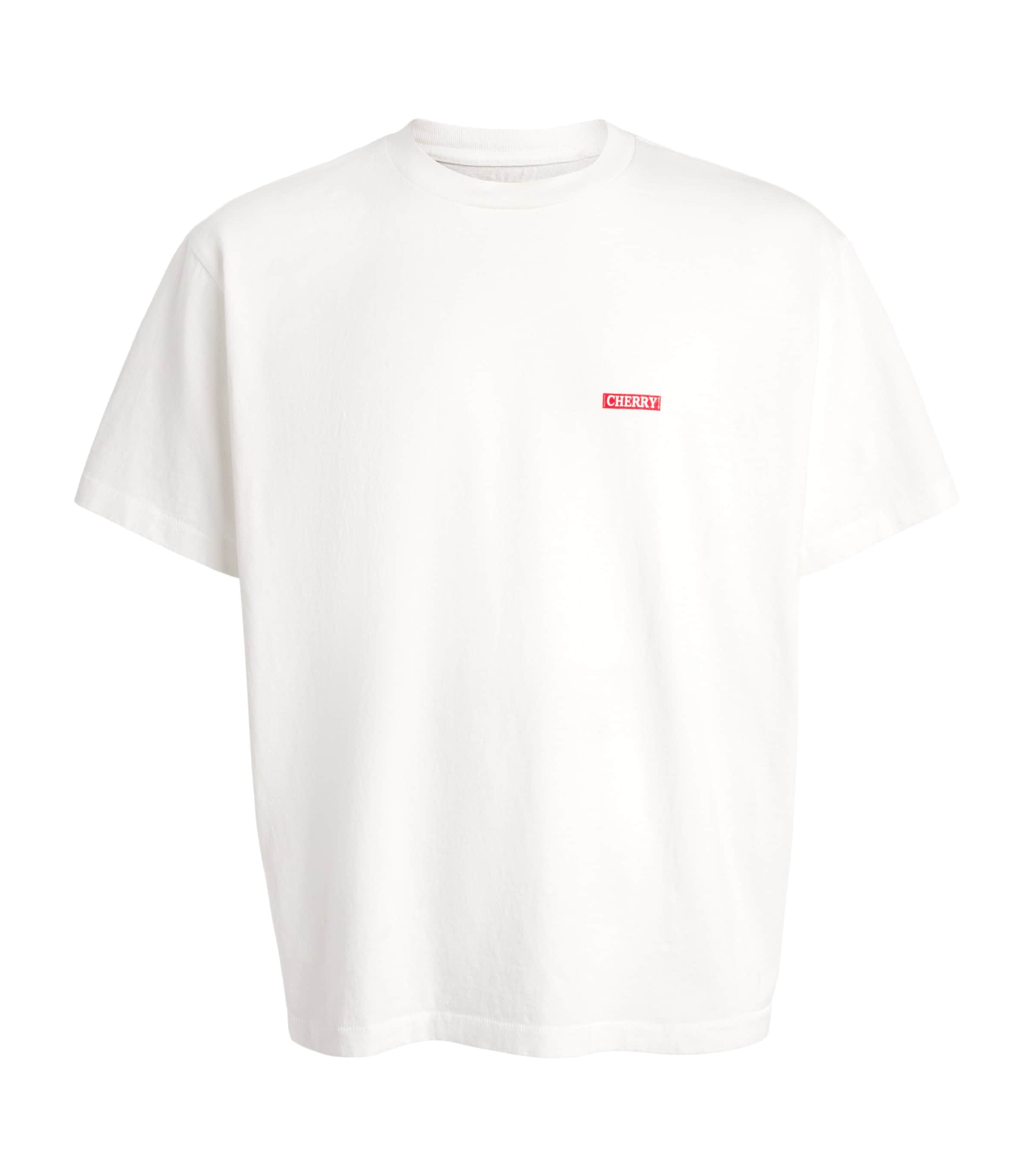 Cherry Los Angeles Mens Desert Boxy T-Shirt Vintage White Image 1