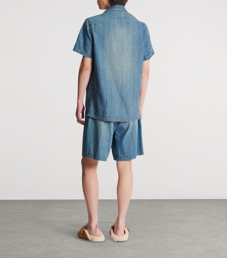 Denim Pyjama Shirt 6EW BLEU DENIM Image 7