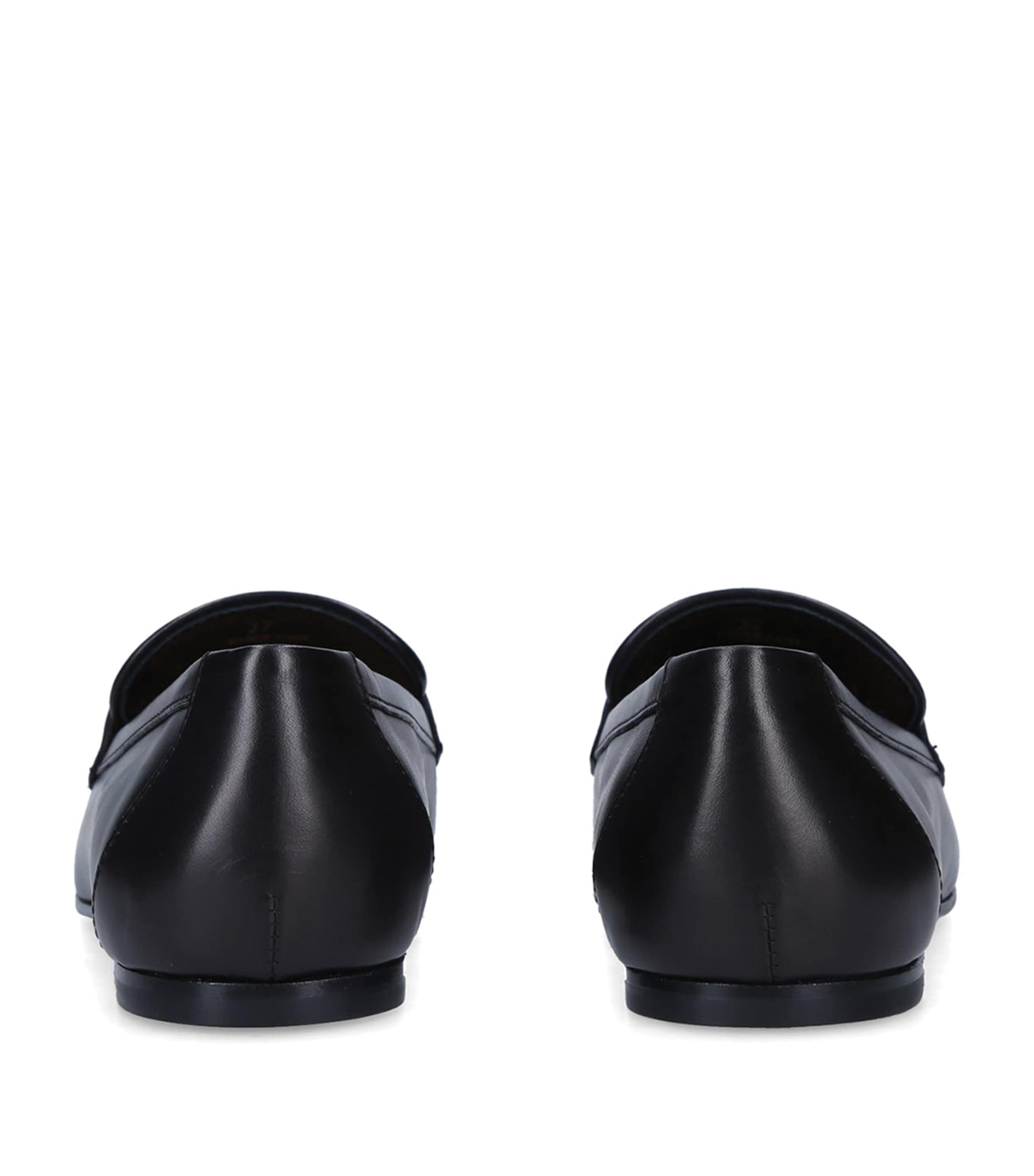 Leather Kate Loafers BLACK Image 3