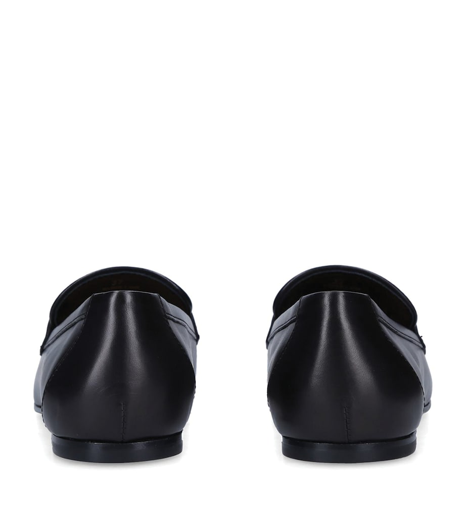Leather Kate Loafers BLACK Image 3