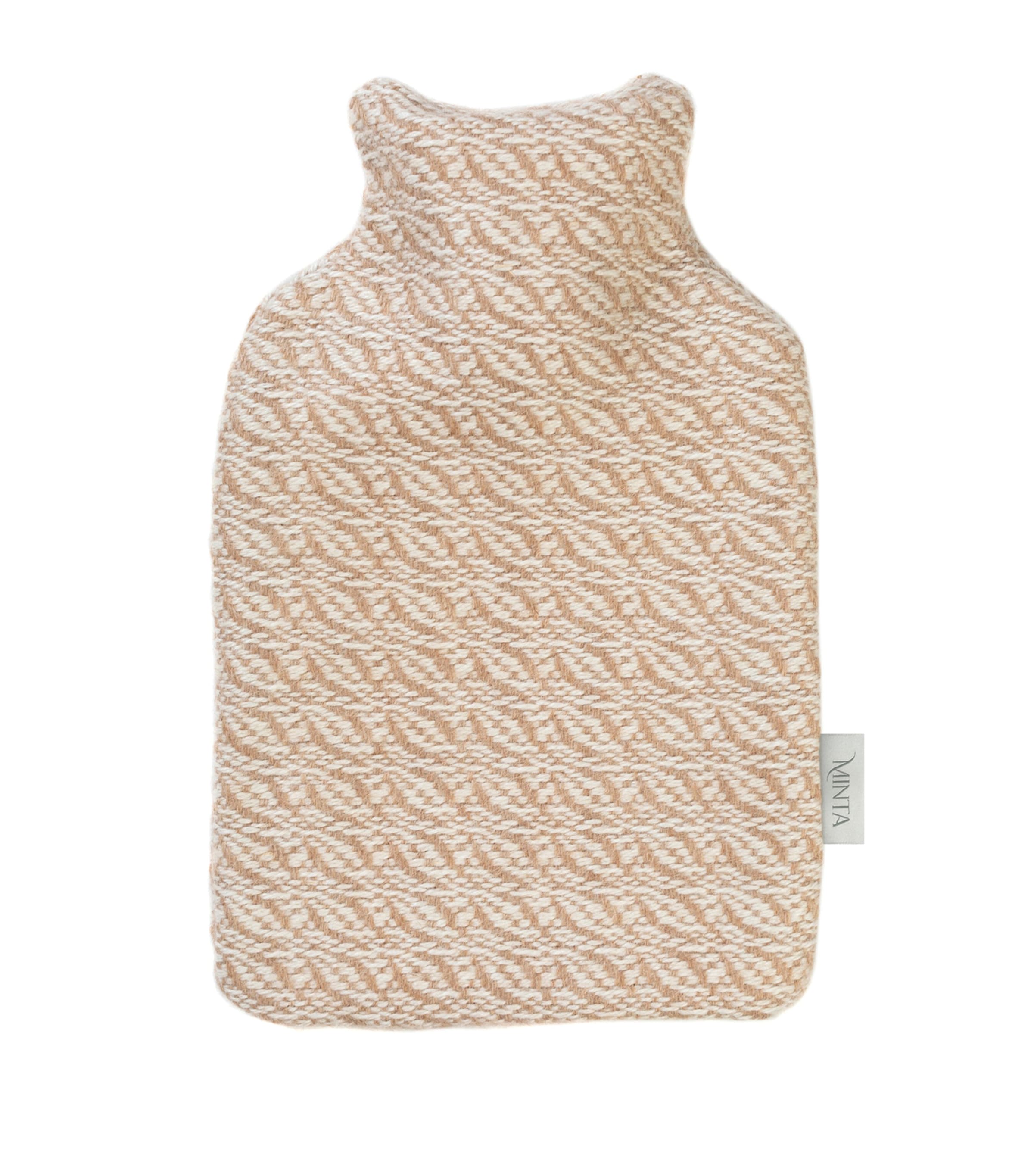 Araminta Campbell Small Alpaca-Blend Hot Water Bottle Caramel Image 1
