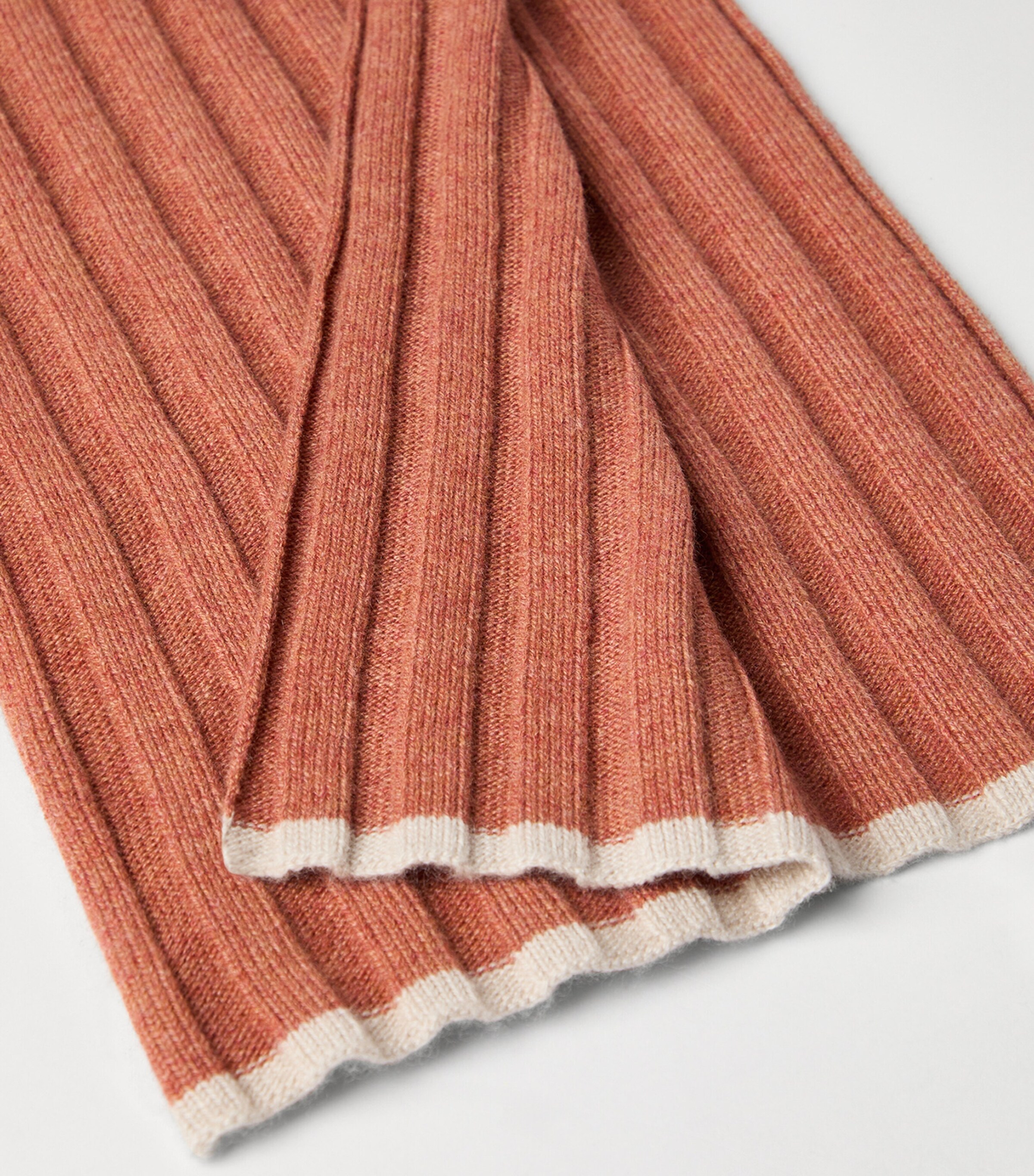 Cashmere Ribbed Scarf CLH71 Image 4