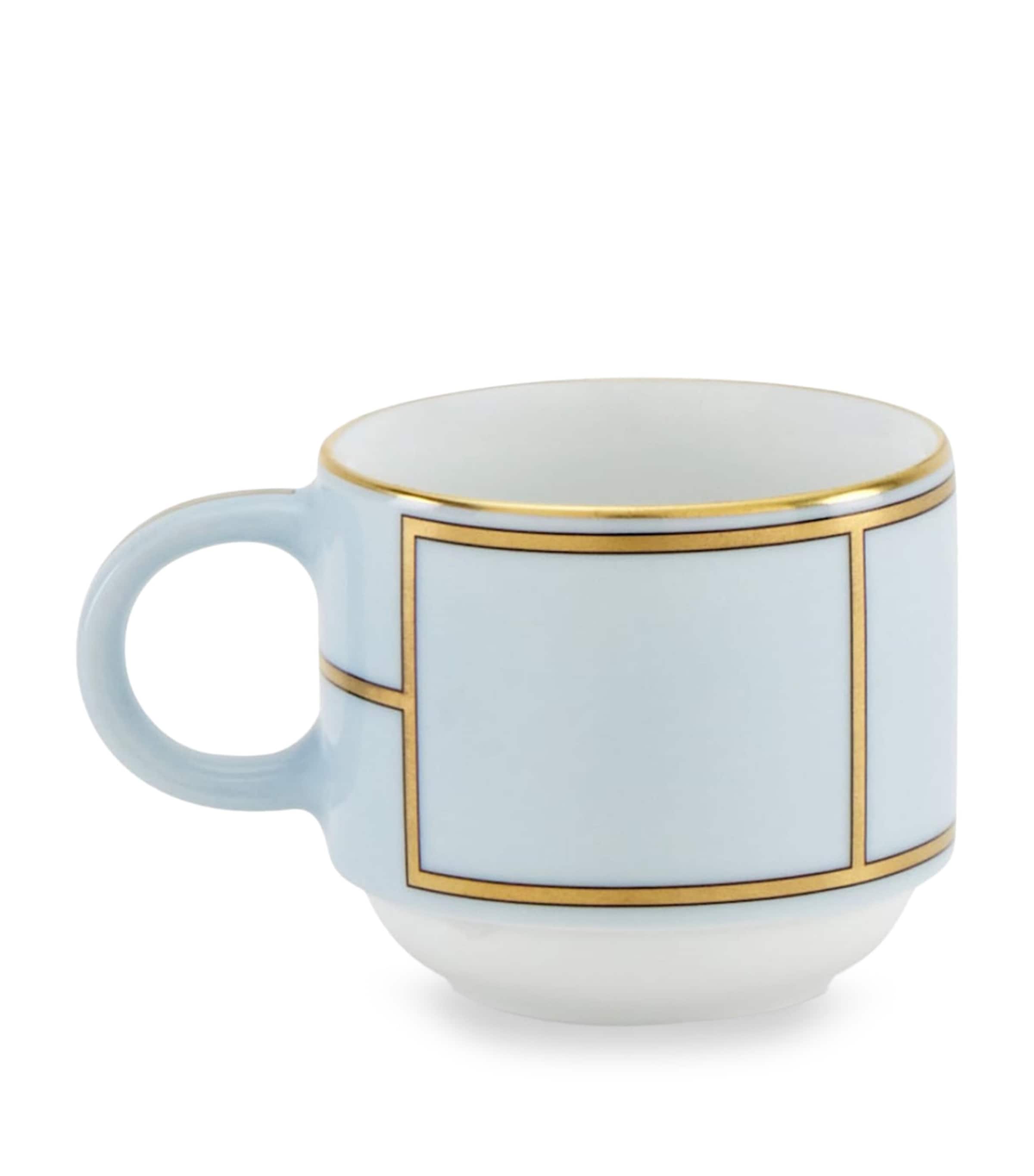 GINORI 1735 Porcelain Colonna Diva Celeste Coffee Cup (85ml) | Dining | Tableware | Tea Cups & Saucers