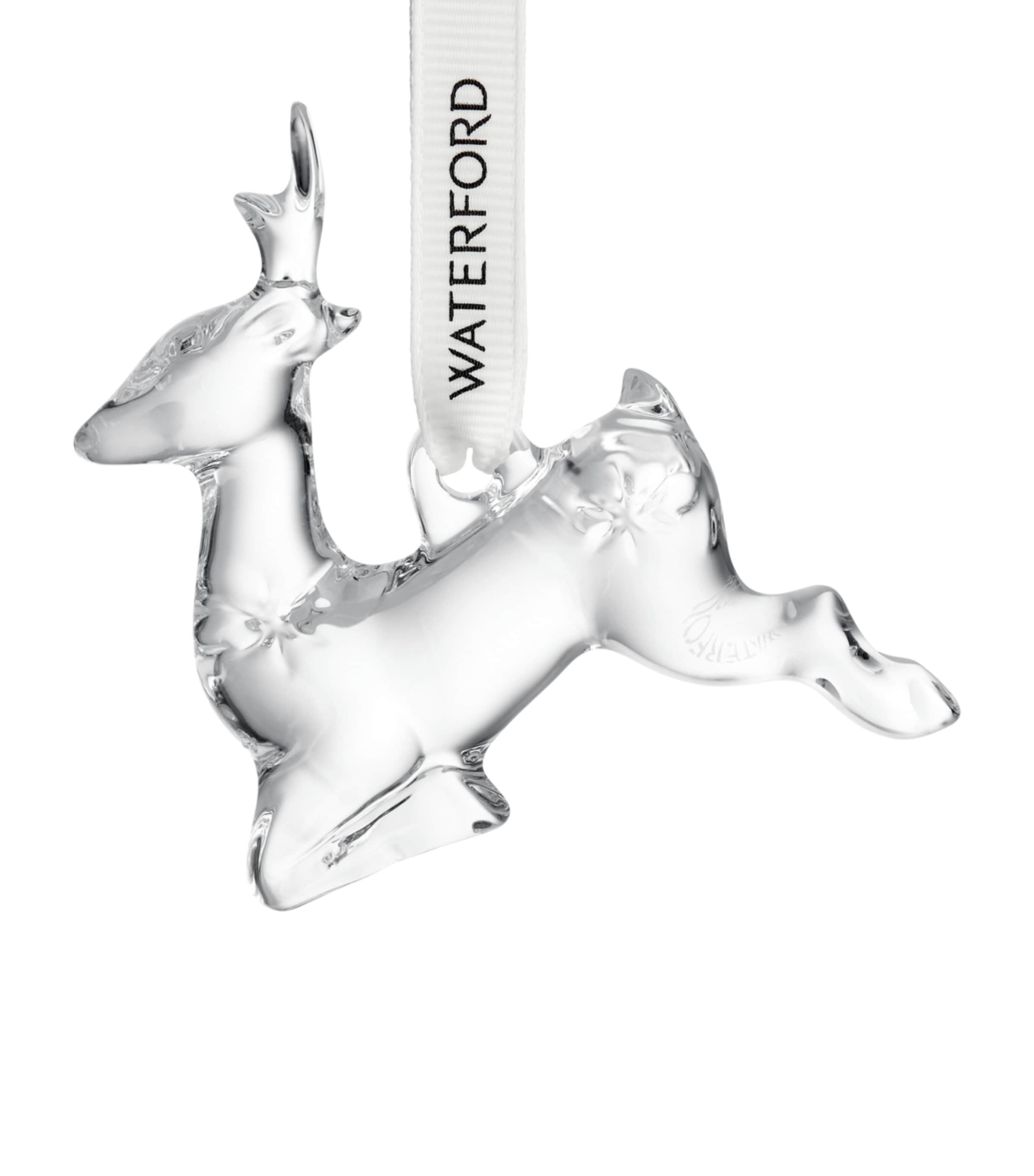 Crystal Mini Reindeer Tree Decoration CLEAR Image 3