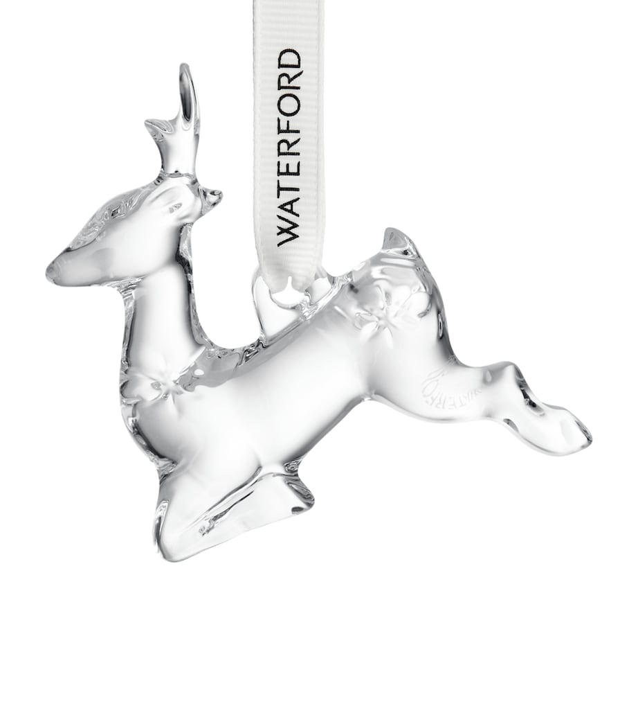 Crystal Mini Reindeer Tree Decoration CLEAR Image 3
