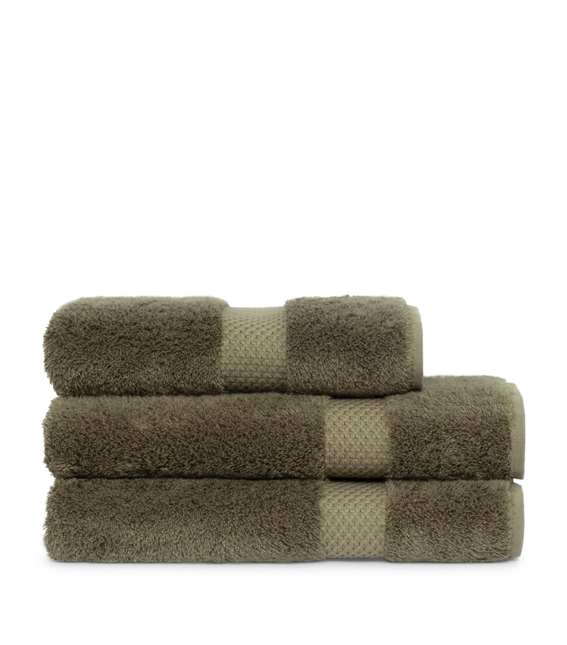 Yves Delorme Étoile Hand Towel (55cm x 100cm) Kaki Image 1