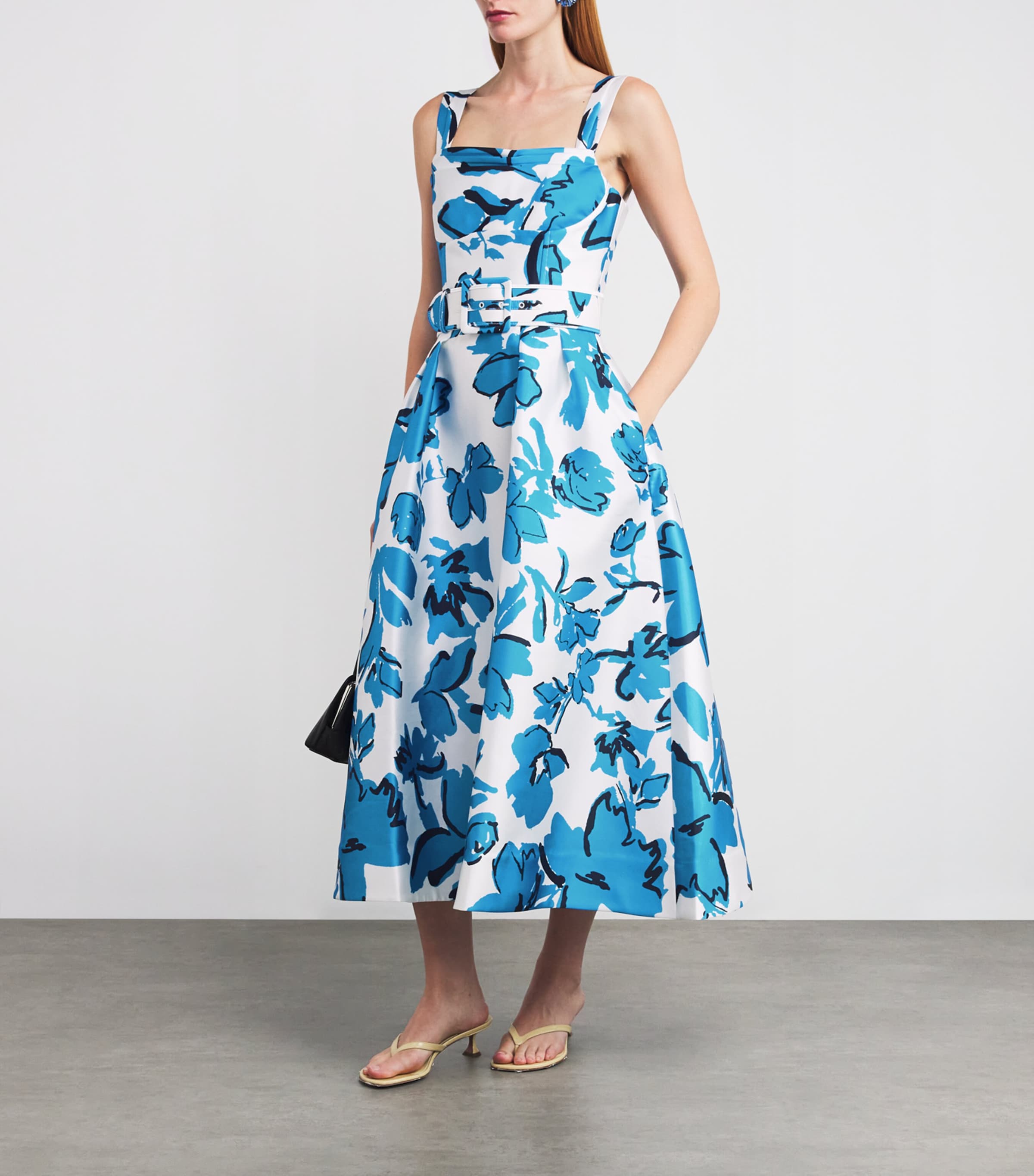 【REBECCA VALLANCE】Sapphira Midi Dress スクープネックミディ Sapphira Midi – CabanaCanary