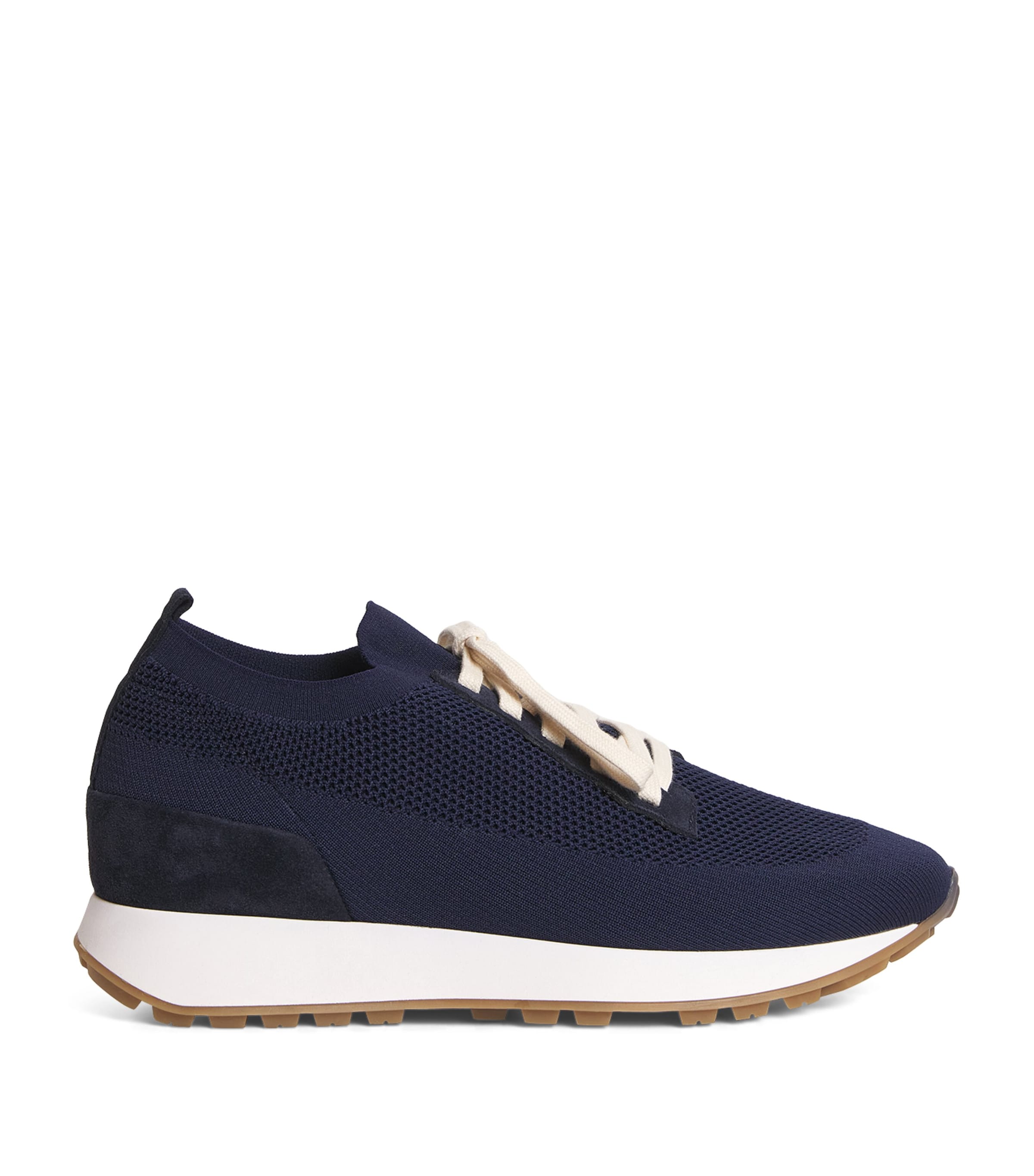 Eleventy Leather-blend Scarpa Running Trainers